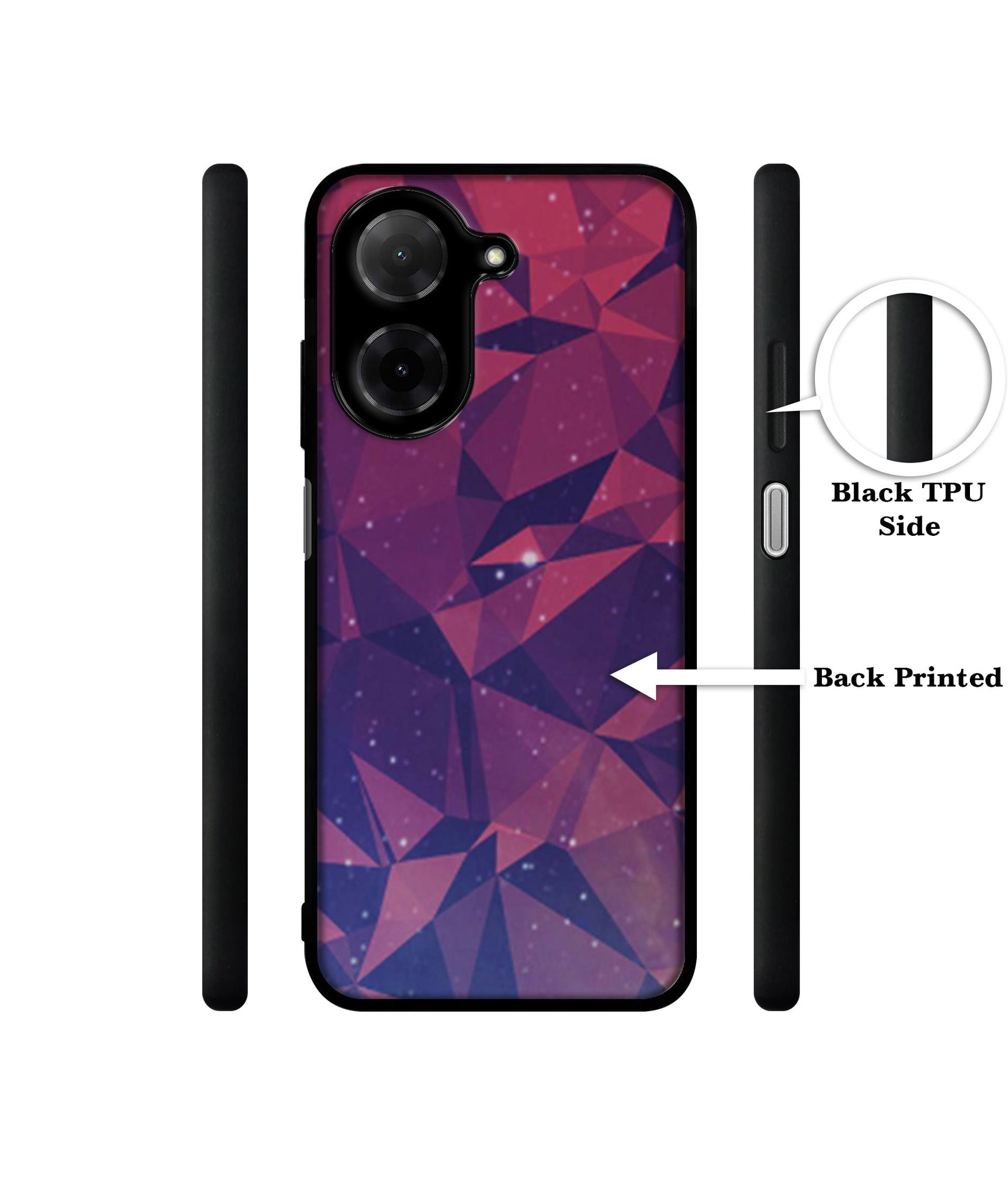 Bad Color Shape Designer 2D Printed Back Case Cover for Poco C71 4G / Mi Redmi A5 4G