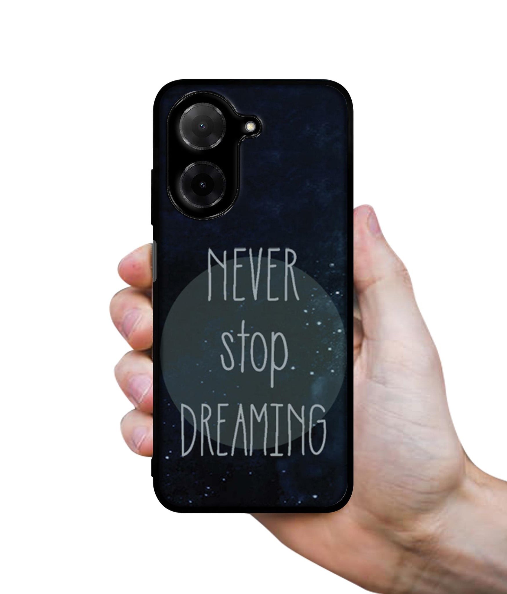 Never Stop Dreaming Designer 2D Printed Back Case Cover for Poco C71 4G / Mi Redmi A5 4G