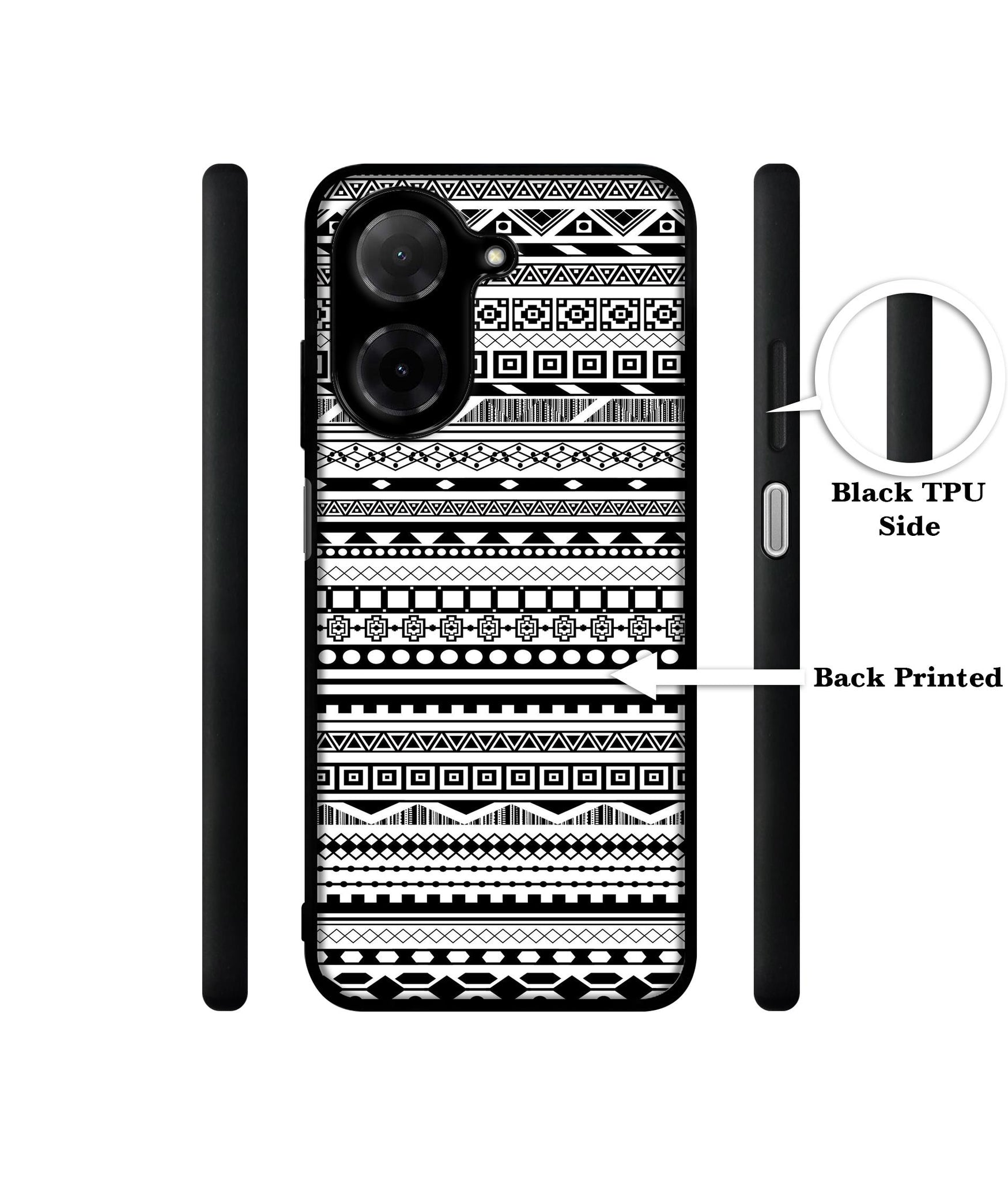 Black & White Patterns Designer 2D Printed Back Case Cover for Poco C71 4G / Mi Redmi A5 4G