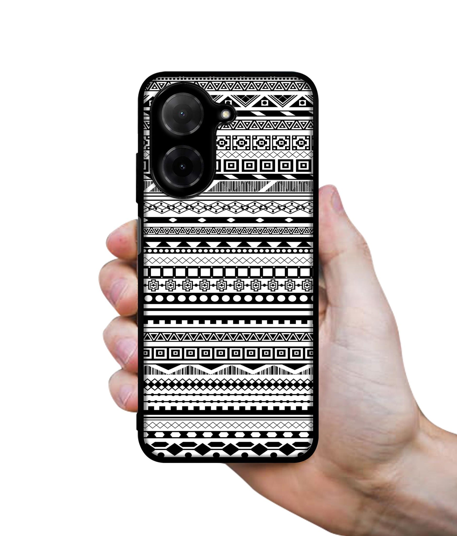 Black & White Patterns Designer 2D Printed Back Case Cover for Poco C71 4G / Mi Redmi A5 4G