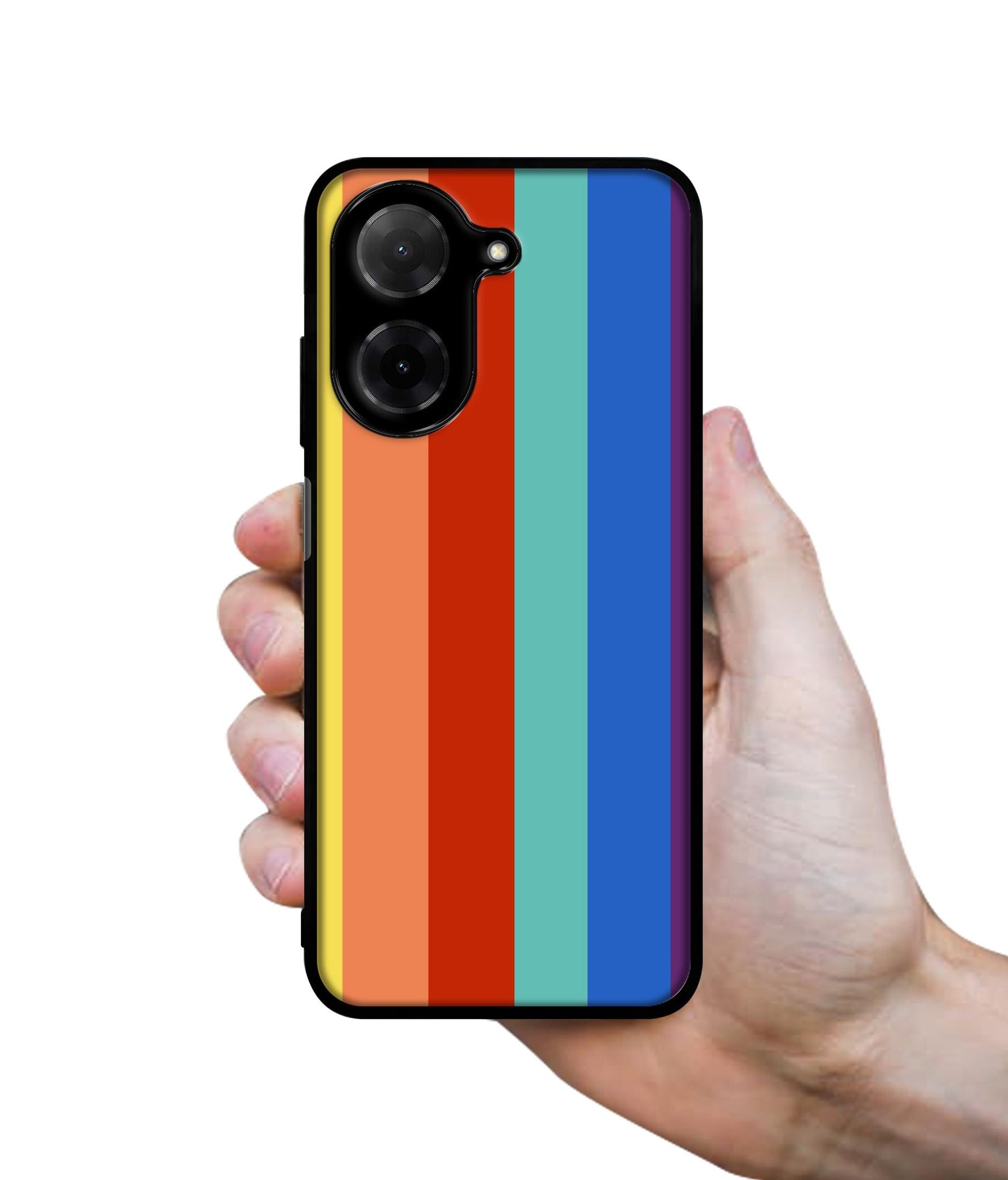 Rainbow Colors Designer 2D Printed Back Case Cover for Poco C71 4G / Mi Redmi A5 4G