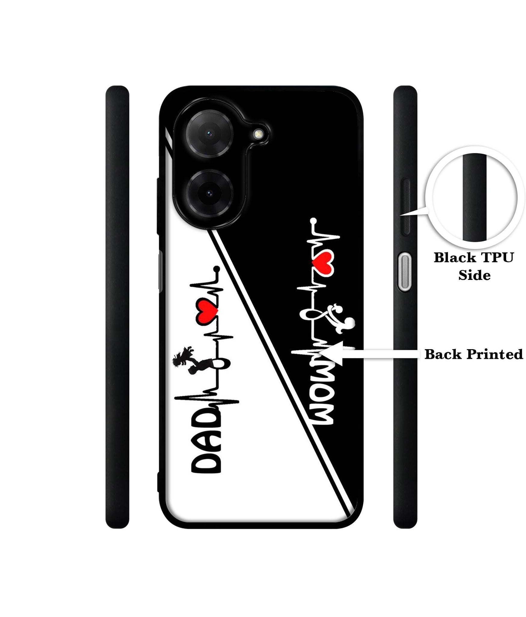 Mom and Dad Lover Designer 2D Printed Back Case Cover for Poco C71 4G / Mi Redmi A5 4G