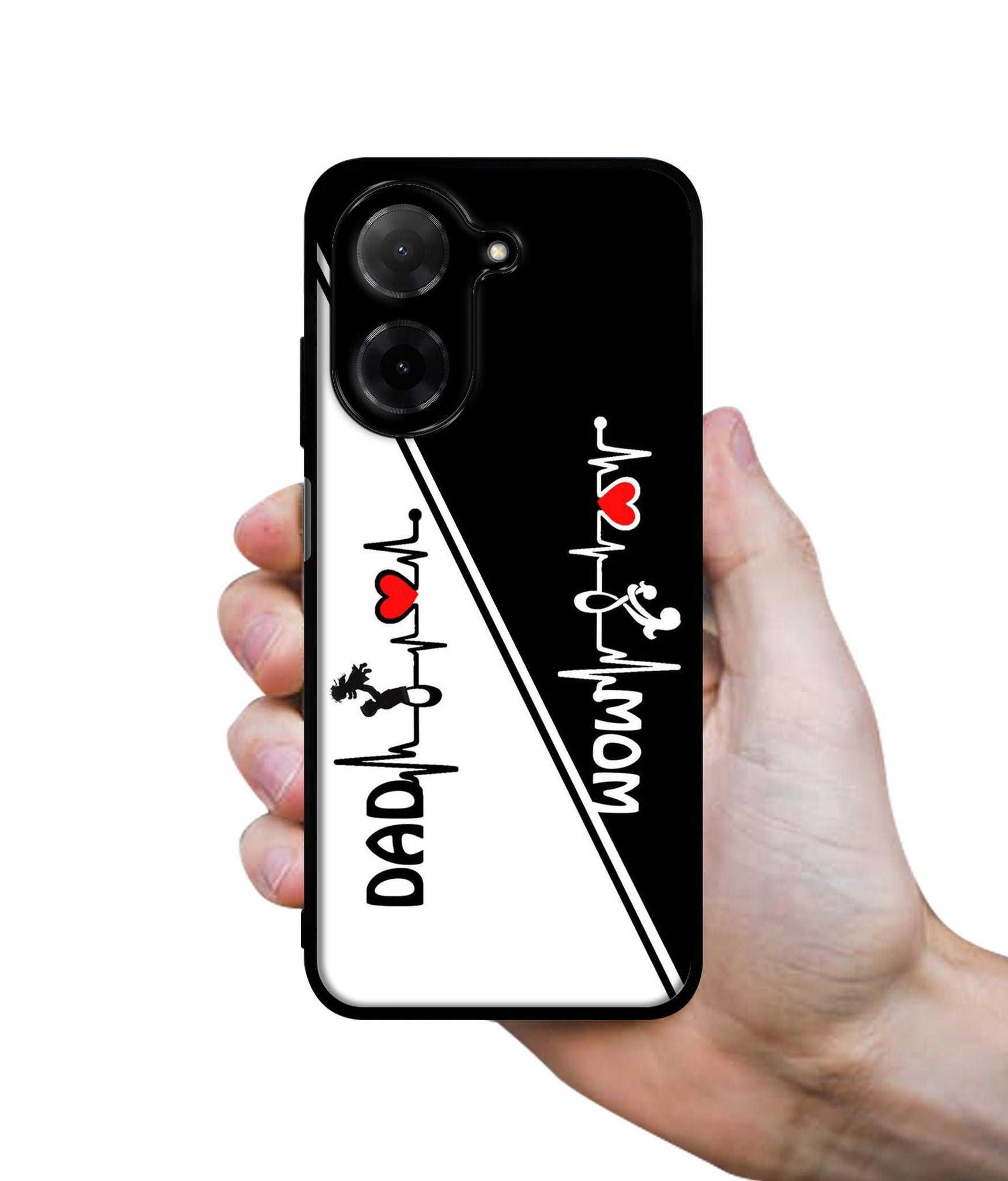 Mom and Dad Lover Designer 2D Printed Back Case Cover for Poco C71 4G / Mi Redmi A5 4G