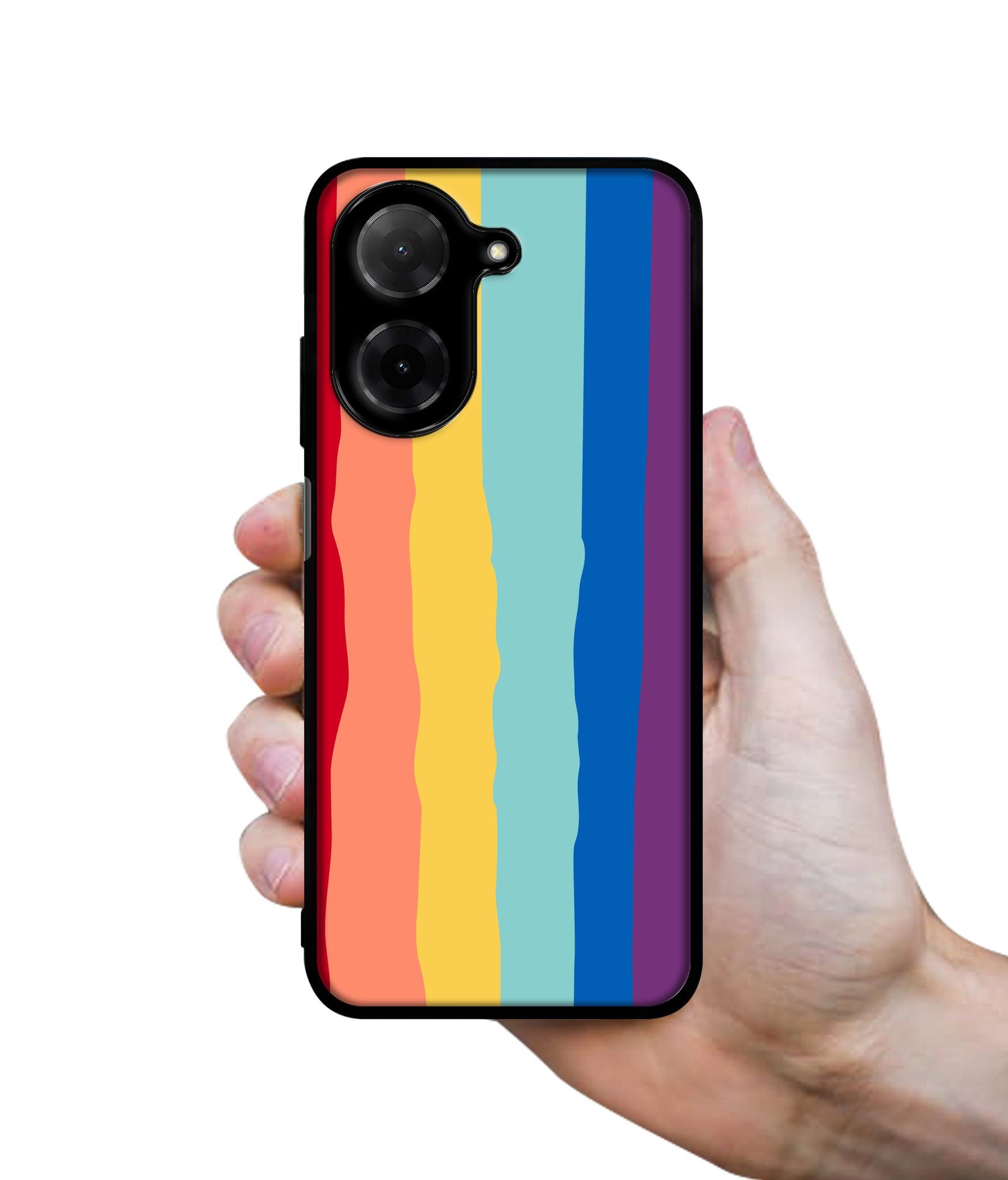 Rainbow Designer 2D Printed Back Case Cover for Poco C71 4G / Mi Redmi A5 4G