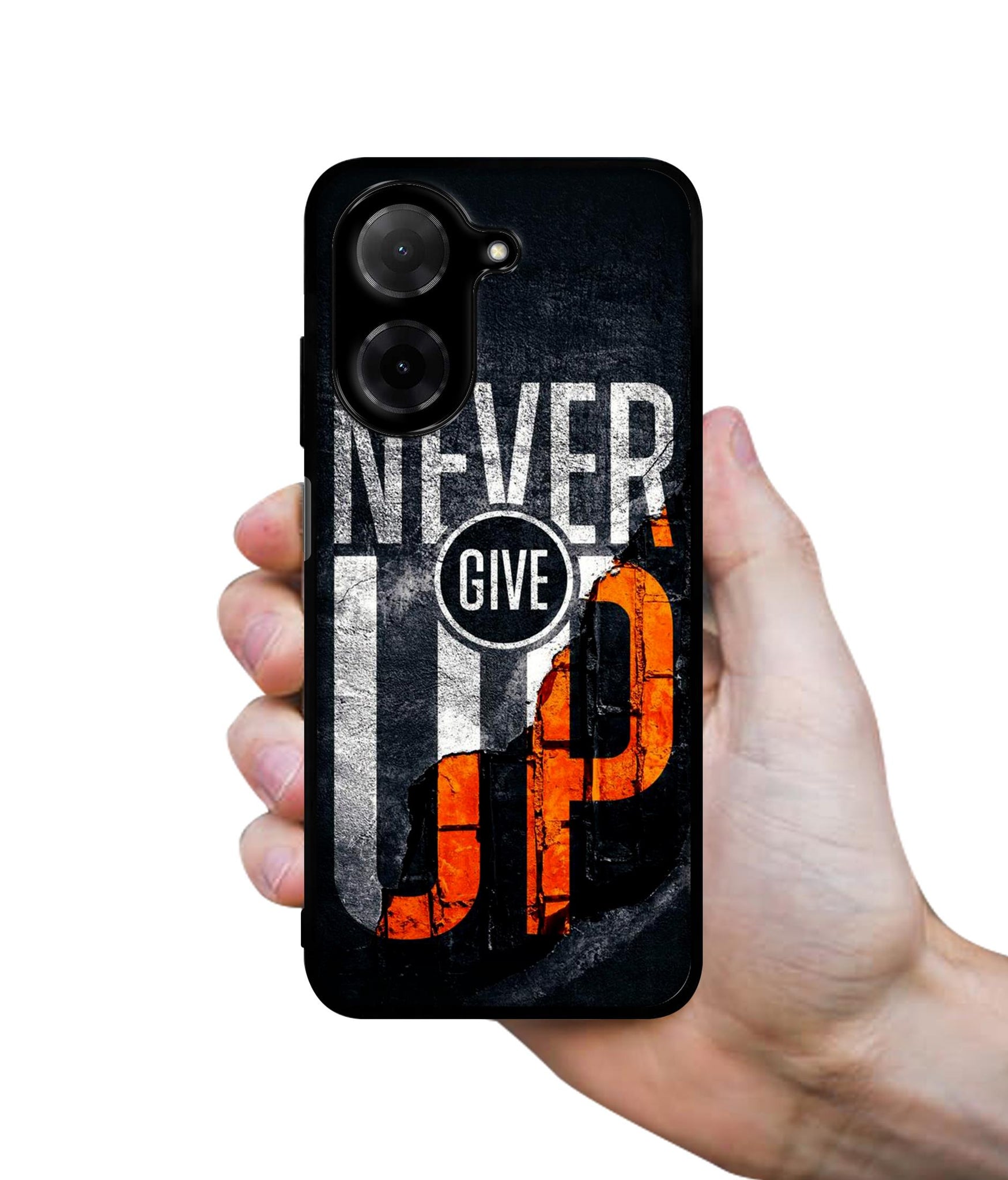 Never Give Up Designer 2D Printed Back Case Cover for Poco C71 4G / Mi Redmi A5 4G