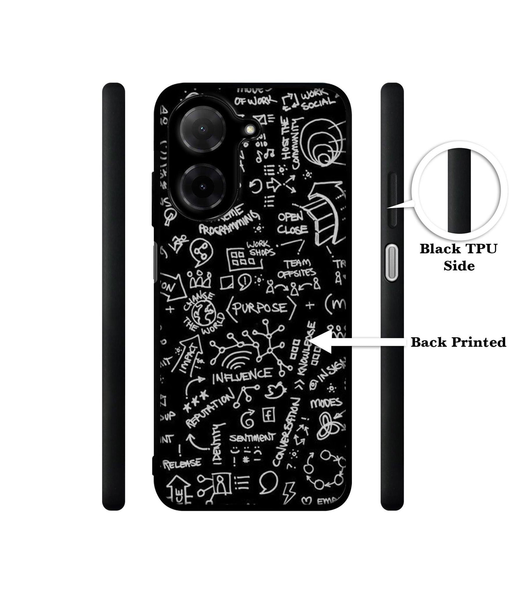 Formulas Designer 2D Printed Back Case Cover for Poco C71 4G / Mi Redmi A5 4G