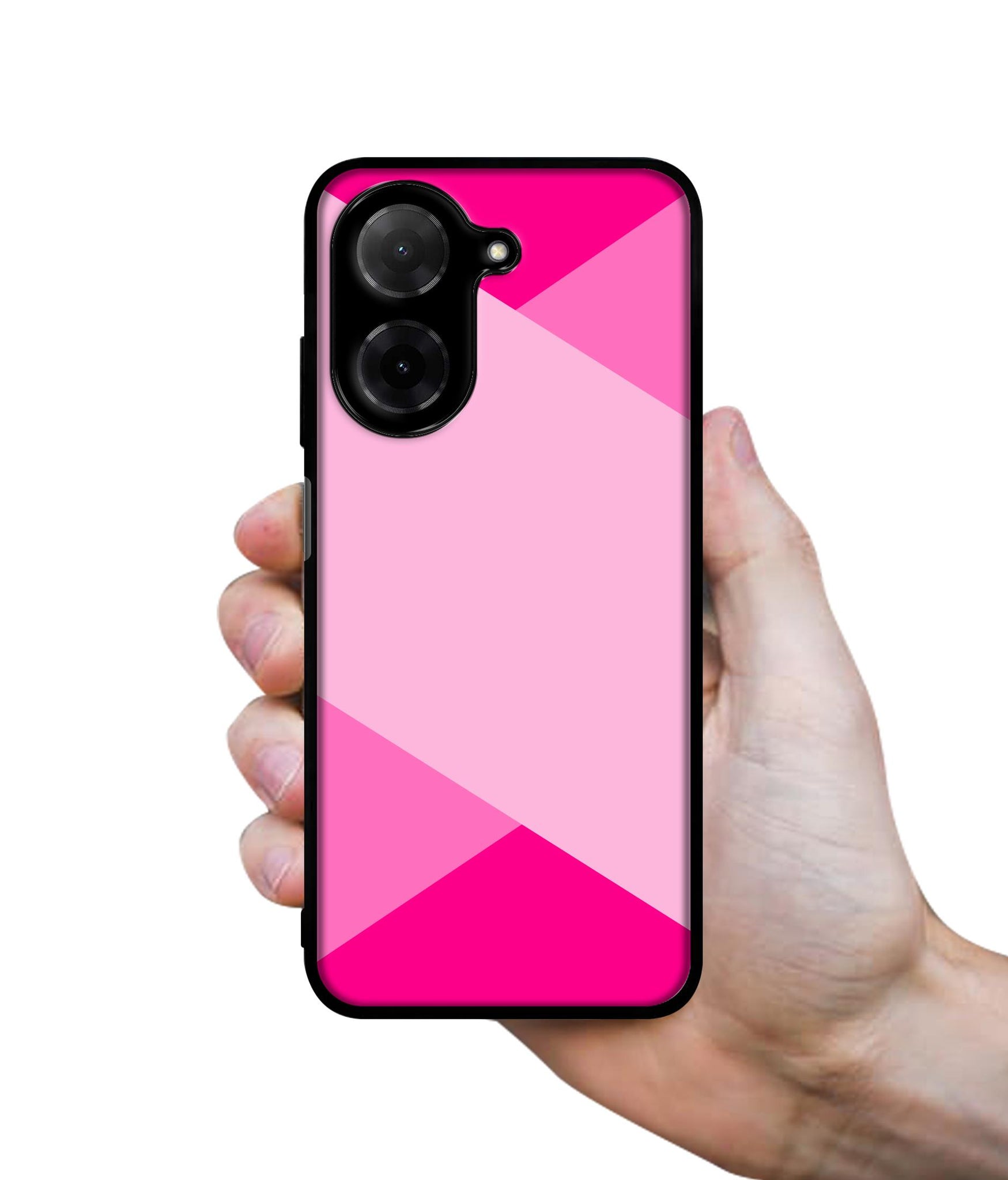 Pink Cross Vector Designer 2D Printed Back Case Cover for Poco C71 4G / Mi Redmi A5 4G