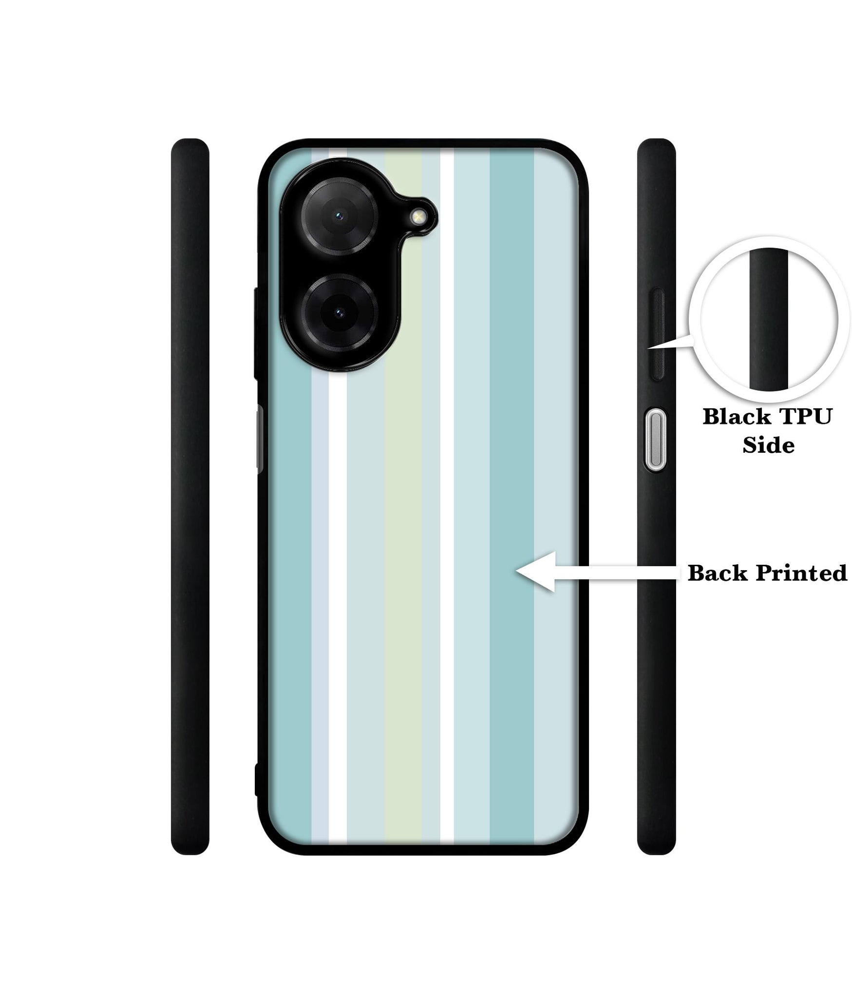 Light Green Stripes Designer 2D Printed Back Case Cover for Poco C71 4G / Mi Redmi A5 4G