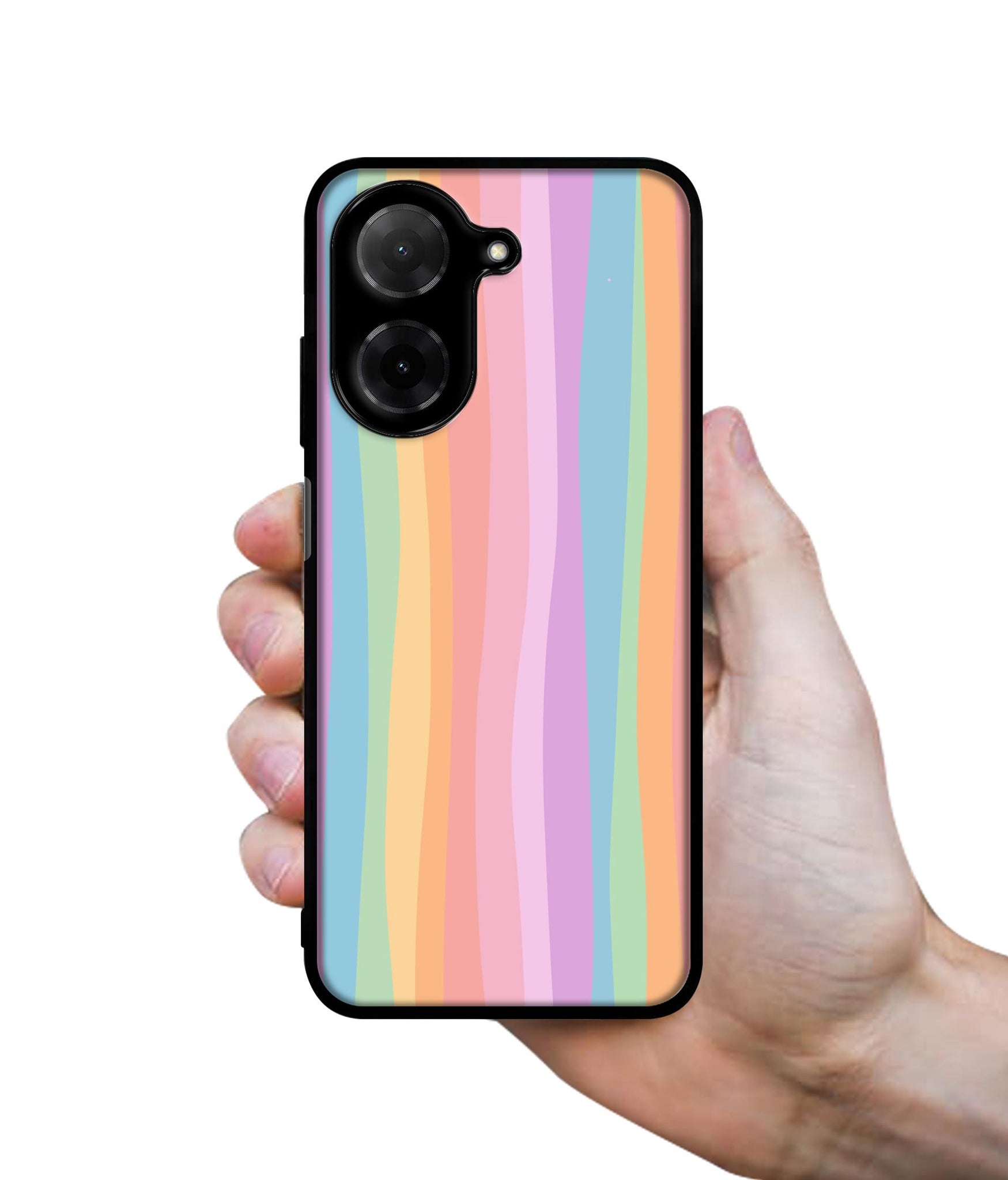 Cool Rainbow Designer 2D Printed Back Case Cover for Poco C71 4G / Mi Redmi A5 4G
