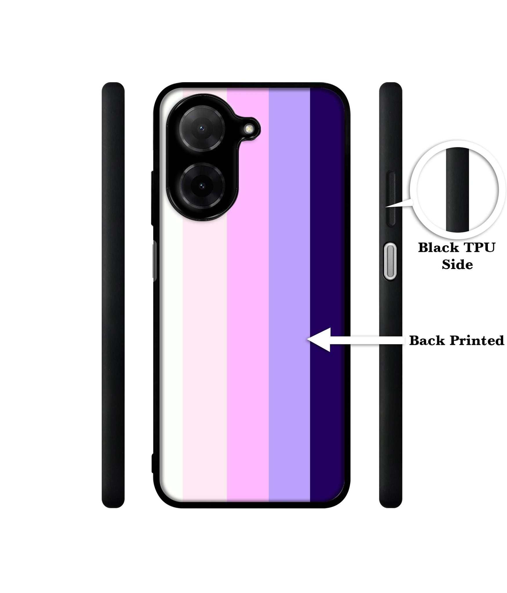 Pink and Purple Lines Designer 2D Printed Back Case Cover for Poco C71 4G / Mi Redmi A5 4G