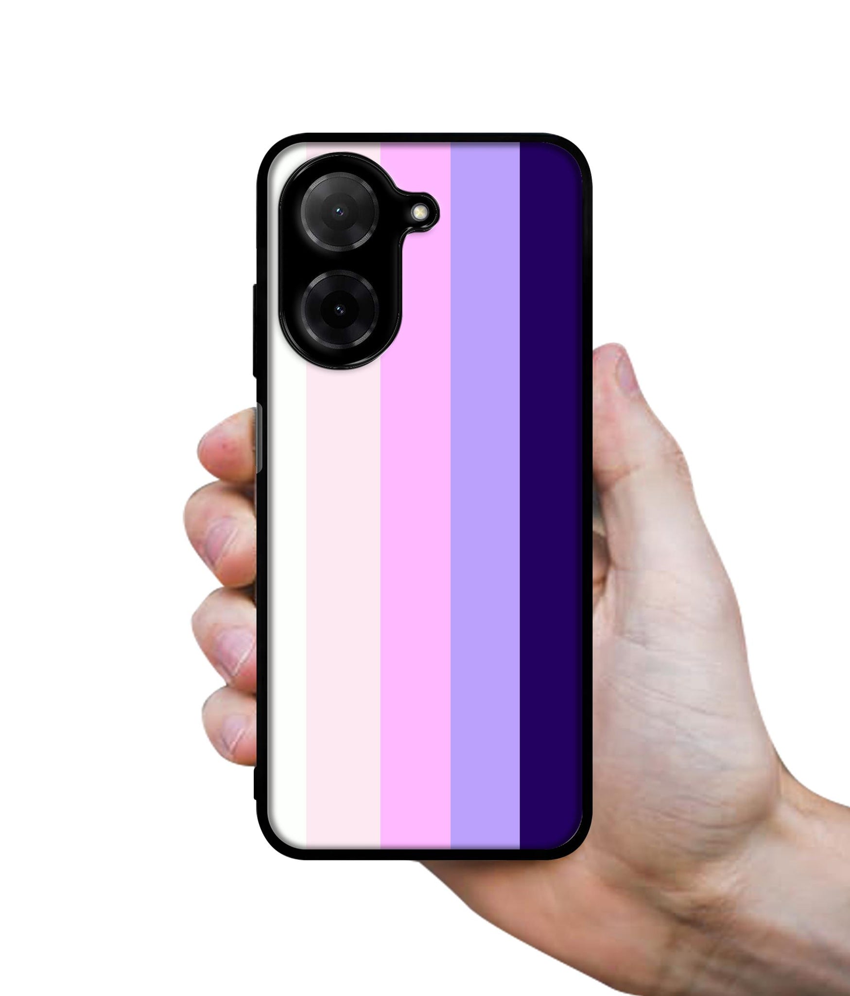 Pink and Purple Lines Designer 2D Printed Back Case Cover for Poco C71 4G / Mi Redmi A5 4G