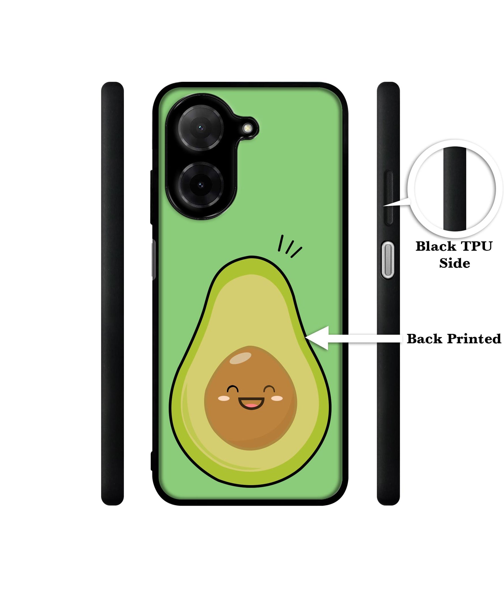 Avocados Designer 2D Printed Back Case Cover for Poco C71 4G / Mi Redmi A5 4G