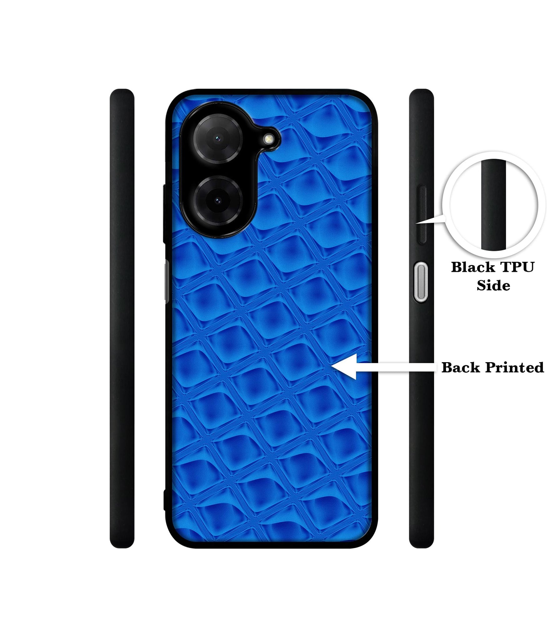 Blue Diamond Designer 2D Printed Back Case Cover for Poco C71 4G / Mi Redmi A5 4G