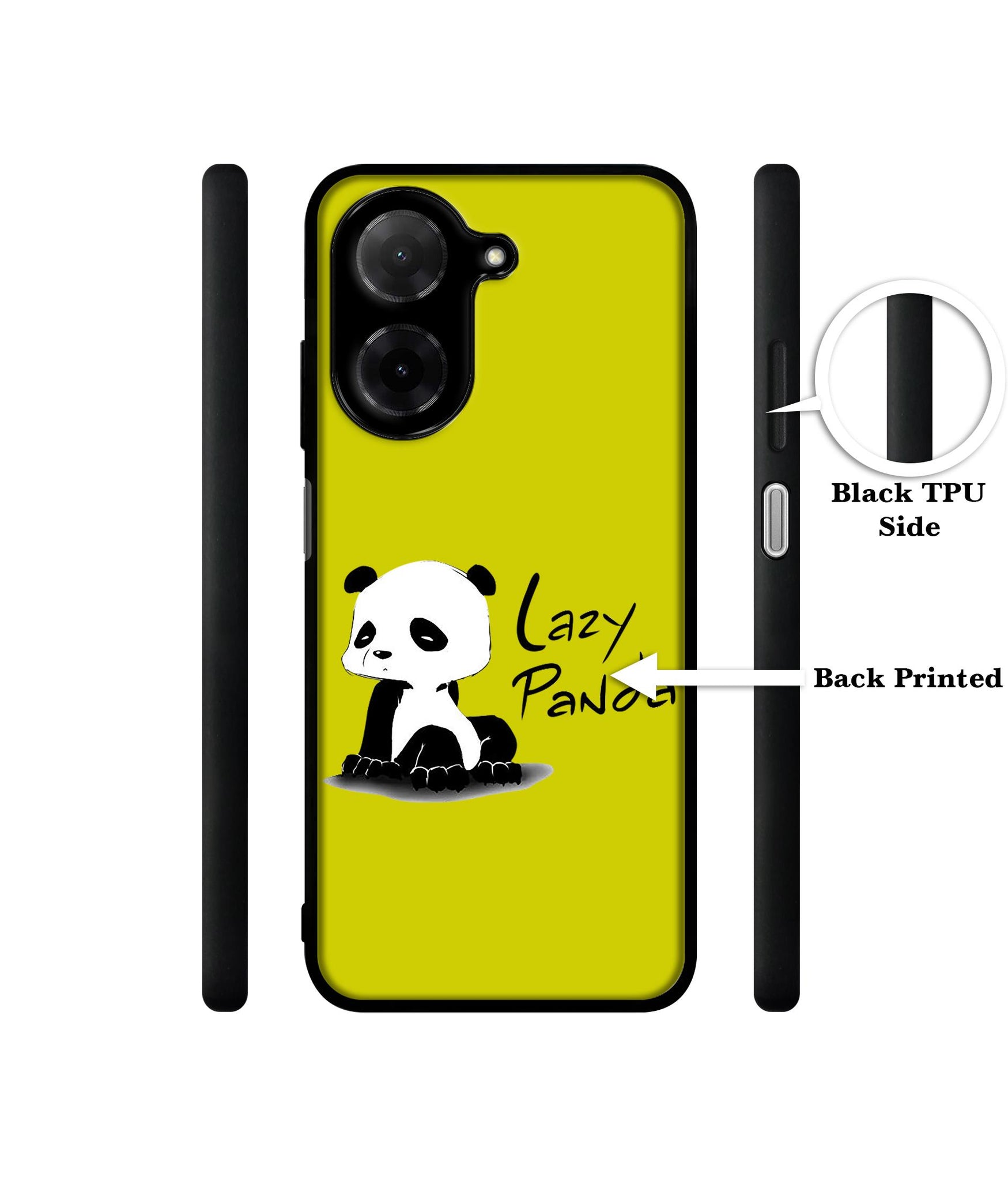 Lazy Panda Designer 2D Printed Back Case Cover for Poco C71 4G / Mi Redmi A5 4G