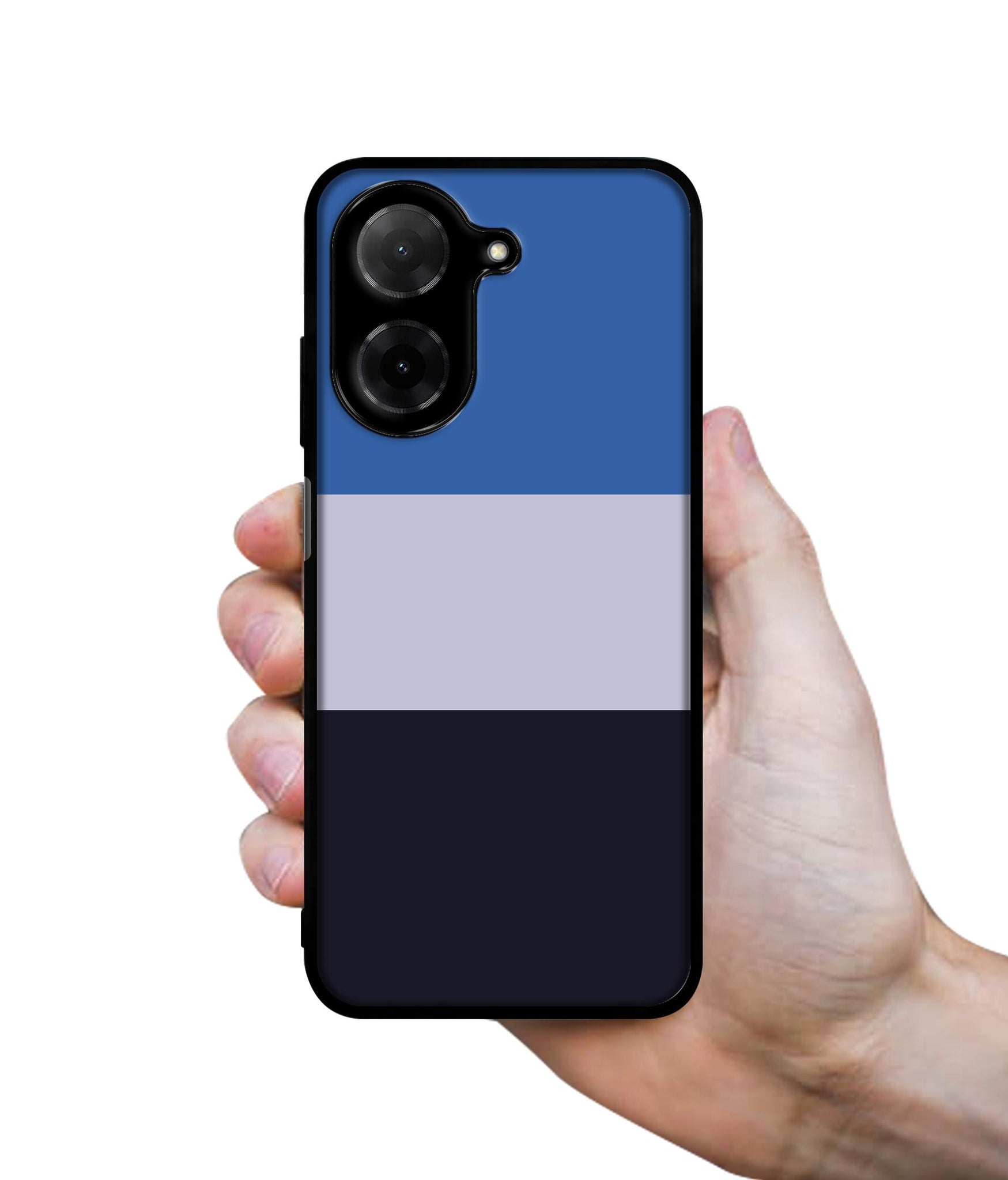 Three Color Stripes Designer 2D Printed Back Case Cover for Poco C71 4G / Mi Redmi A5 4G
