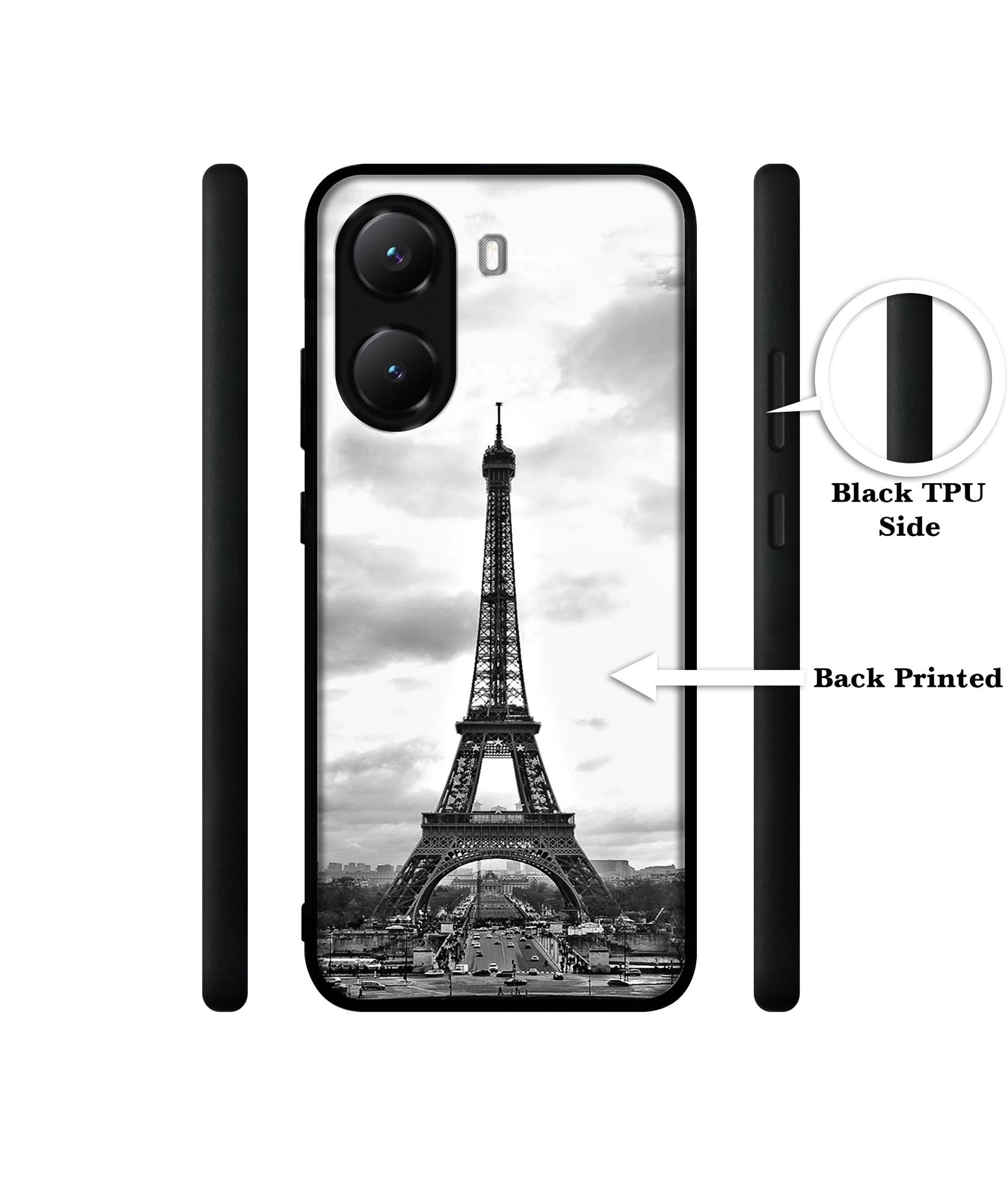 Eiffel Tower Designer 2D Printed Back Case Cover for Poco X7 Pro 5G