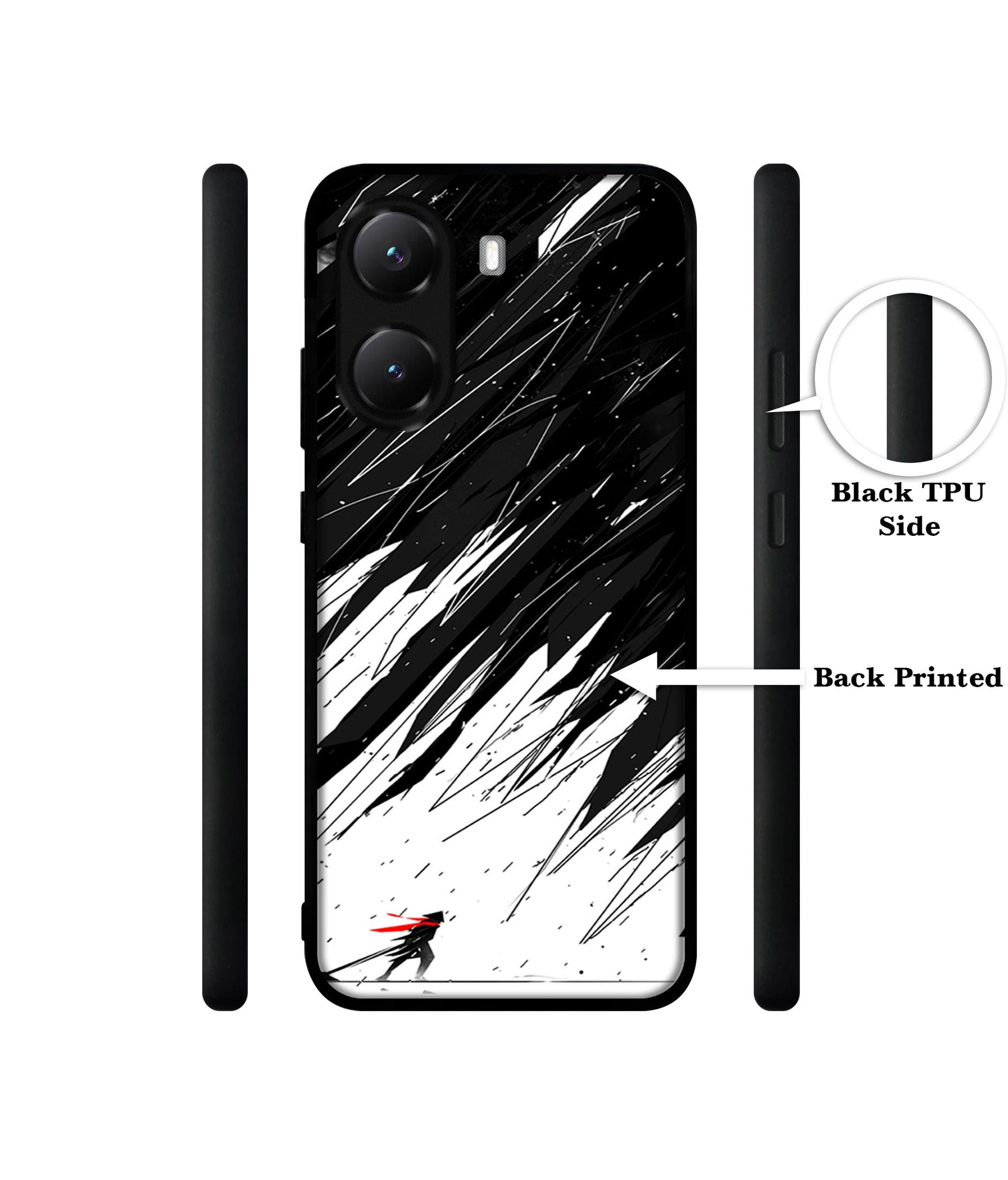 Geometric Strom Designer 2D Printed Back Case Cover for Poco X7 Pro 5G