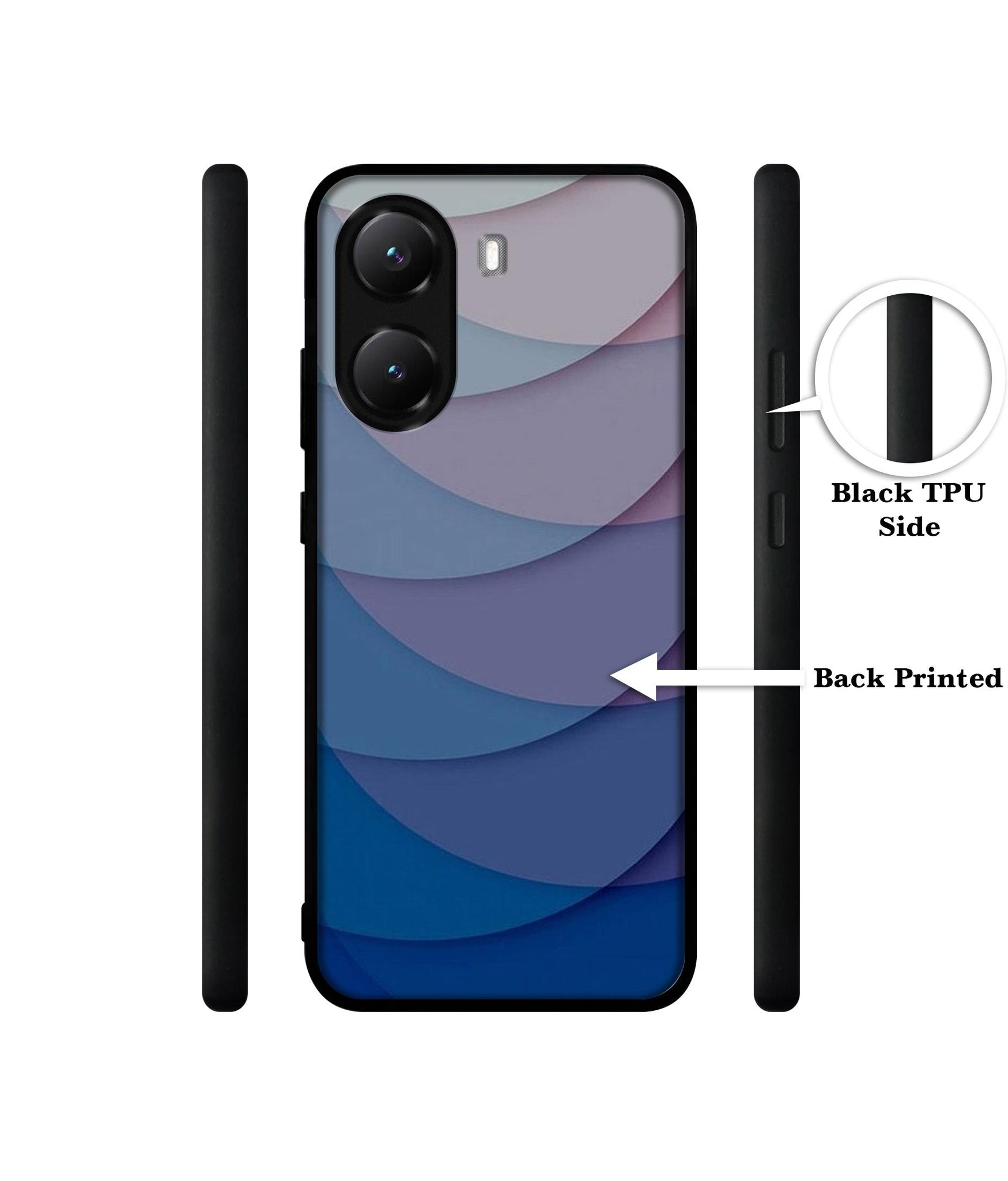 Waves Pattern Print Designer 2D Printed Back Case Cover for Poco X7 Pro 5G