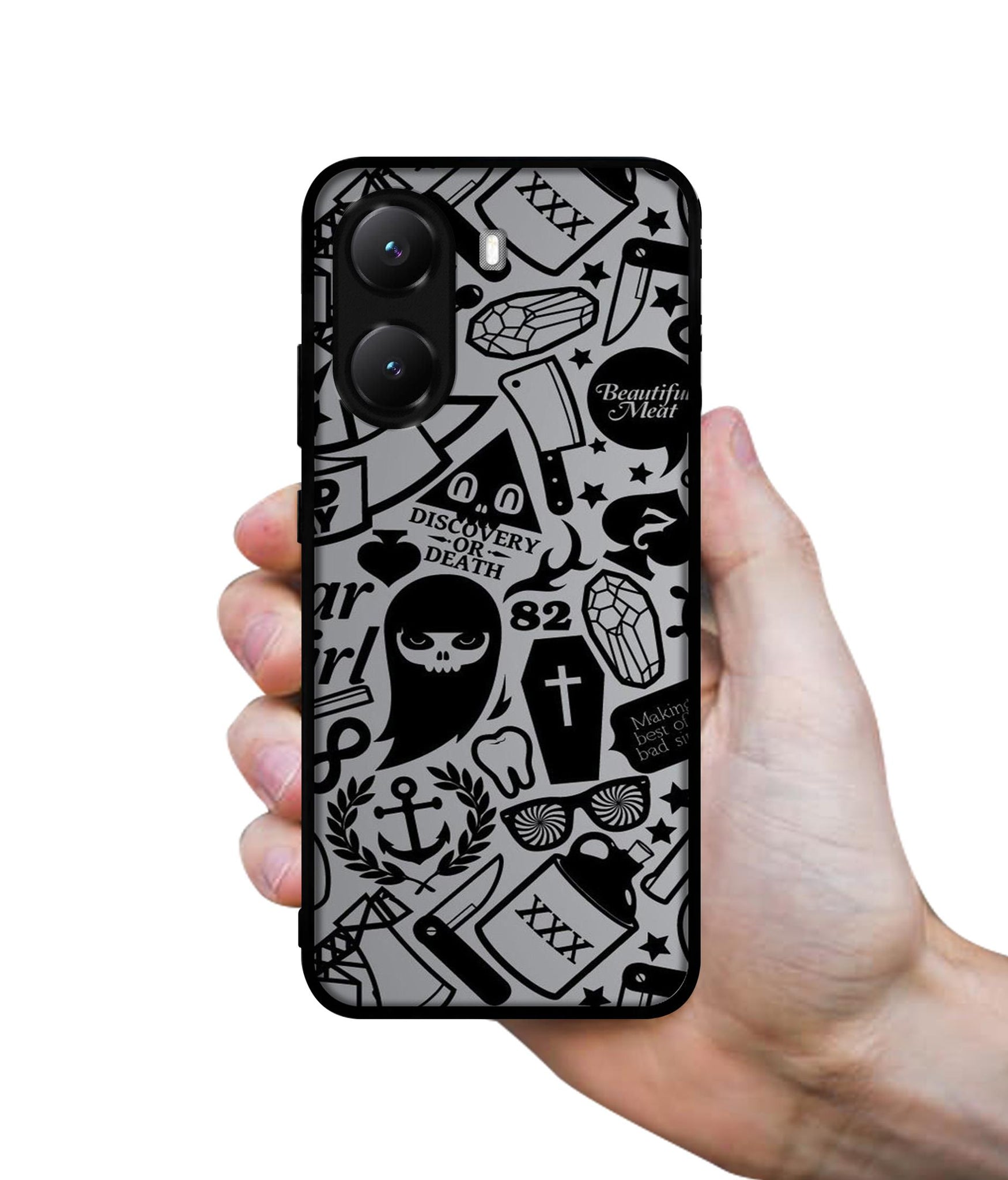 Discover Or Death Designer 2D Printed Back Case Cover for Poco X7 Pro 5G