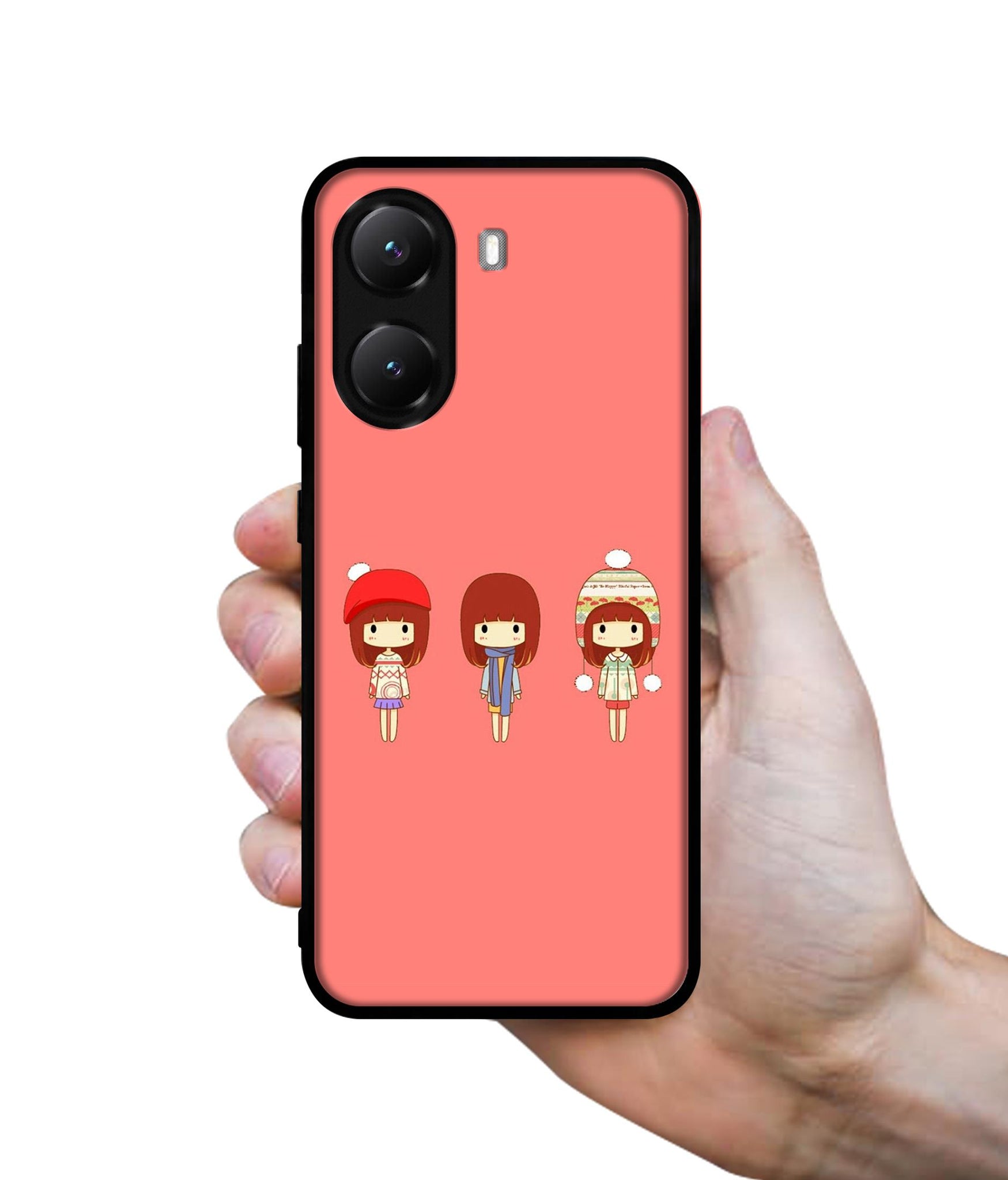 Cute Girls Designer 2D Printed Back Case Cover for Poco X7 Pro 5G
