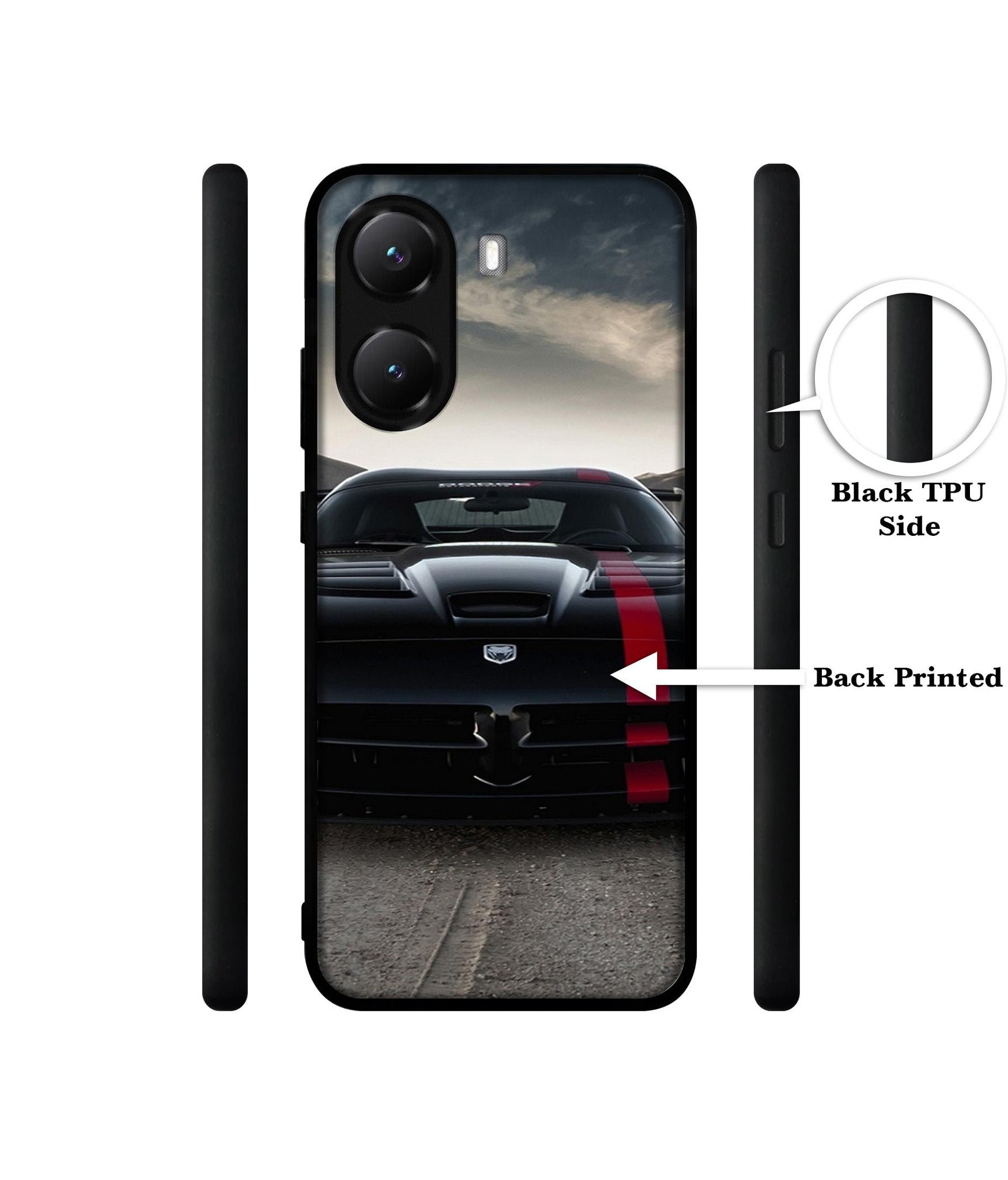 Sports Car Pattern Designer 2D Printed Back Case Cover for Poco X7 Pro 5G