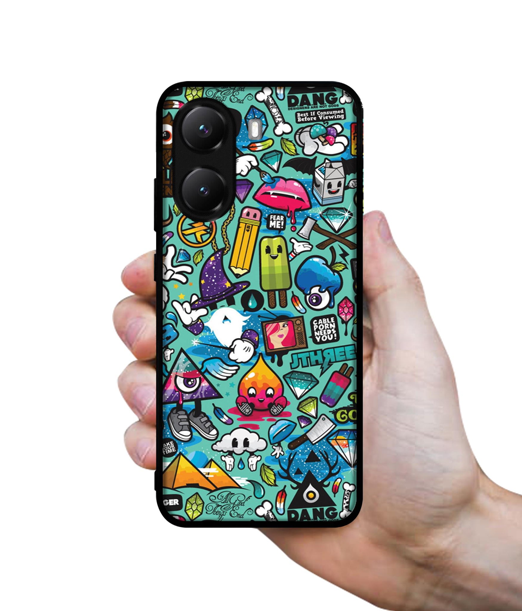 Crazy Designer 2D Printed Back Case Cover for Poco X7 Pro 5G