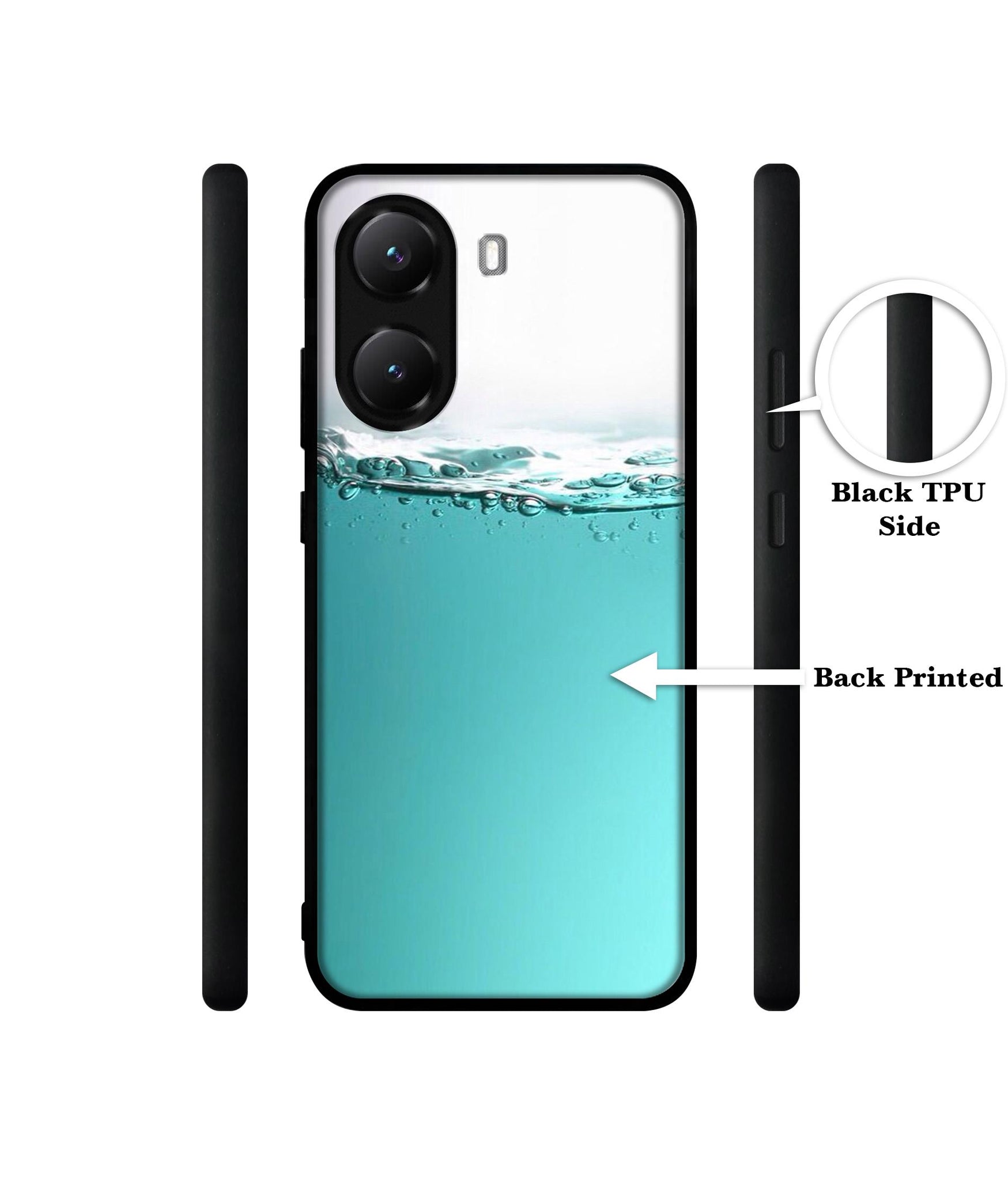 Half Fill Designer 2D Printed Back Case Cover for Poco X7 Pro 5G
