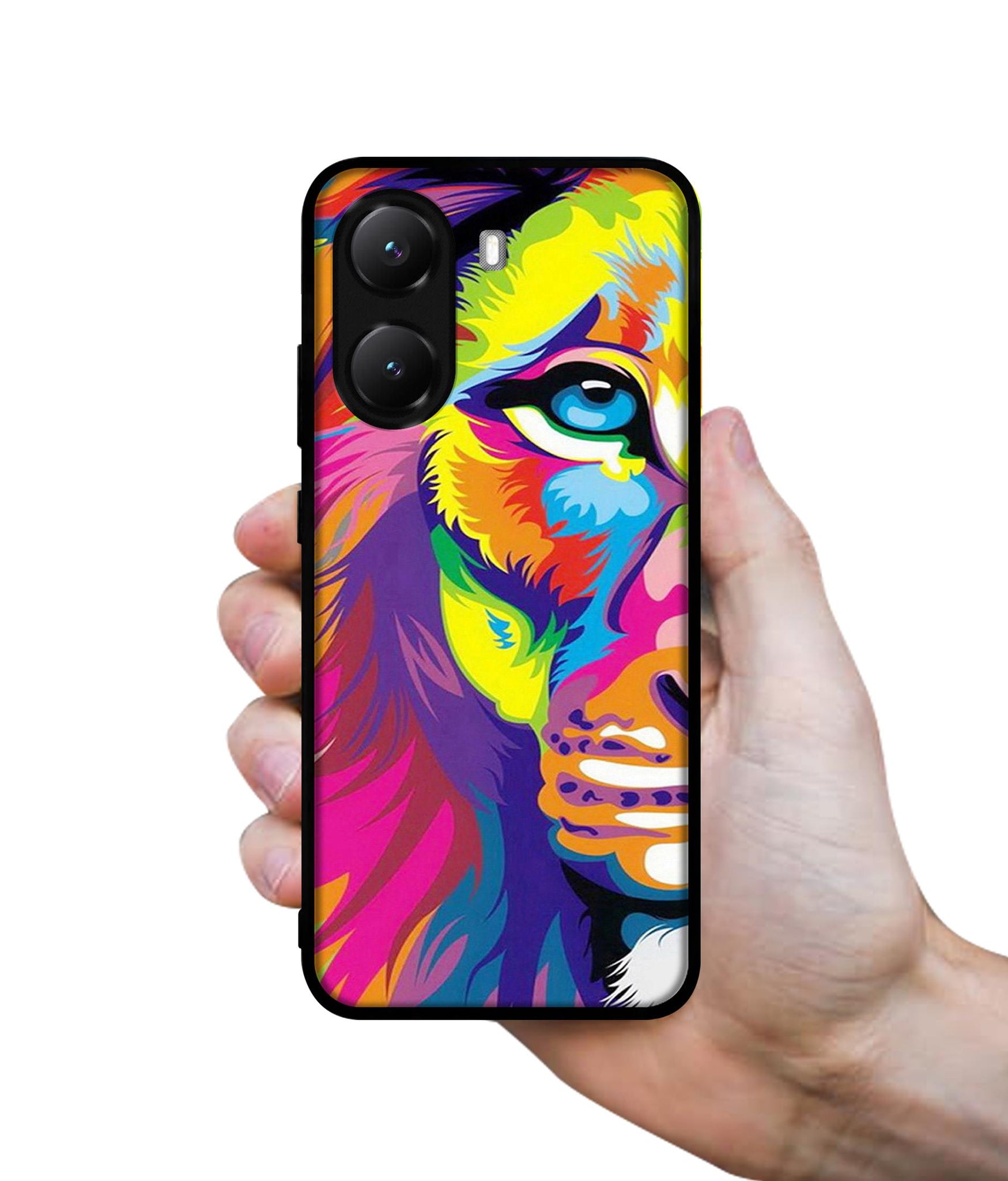 Lion Designer 2D Printed Back Case Cover for Poco X7 Pro 5G