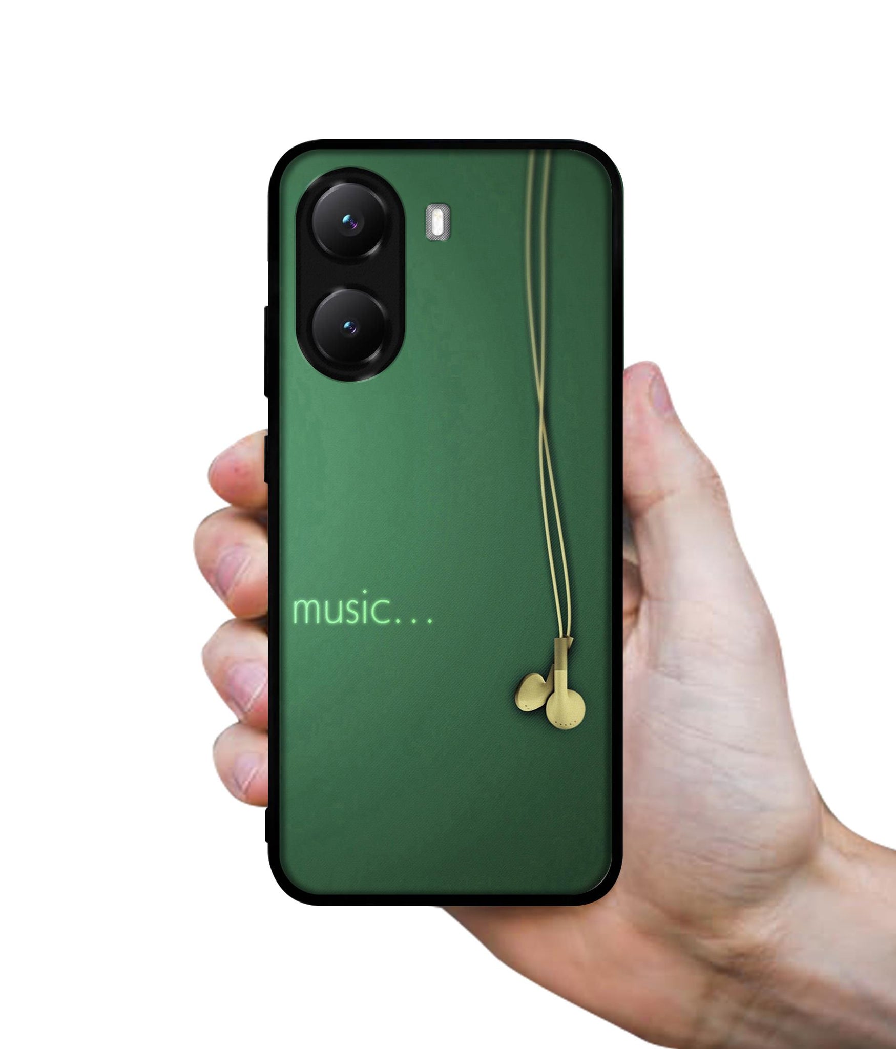 Headphone Music Designer 2D Printed Back Case Cover for Poco X7 Pro 5G