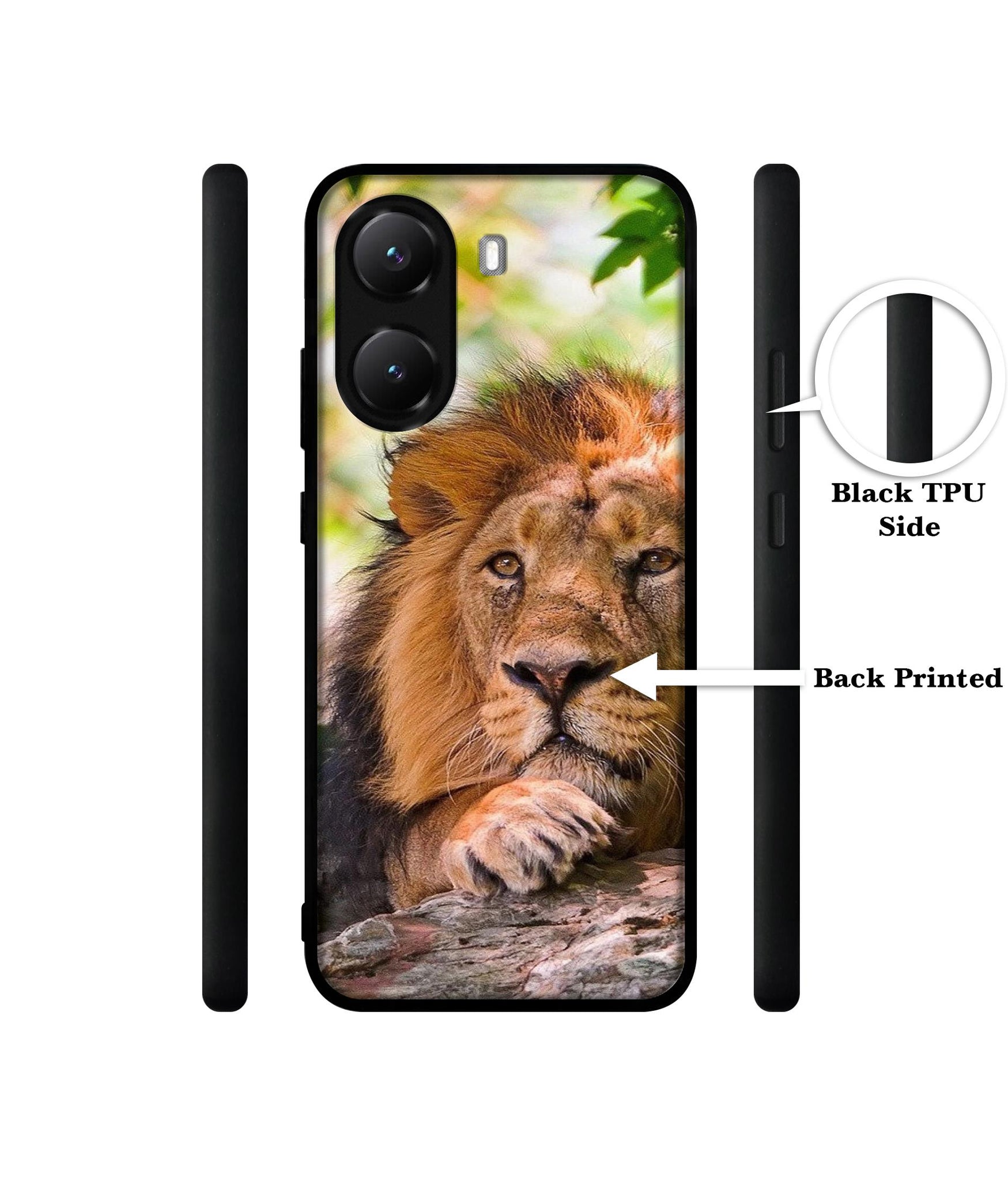 Tiger Pattern Print Designer 2D Printed Back Case Cover for Poco X7 Pro 5G
