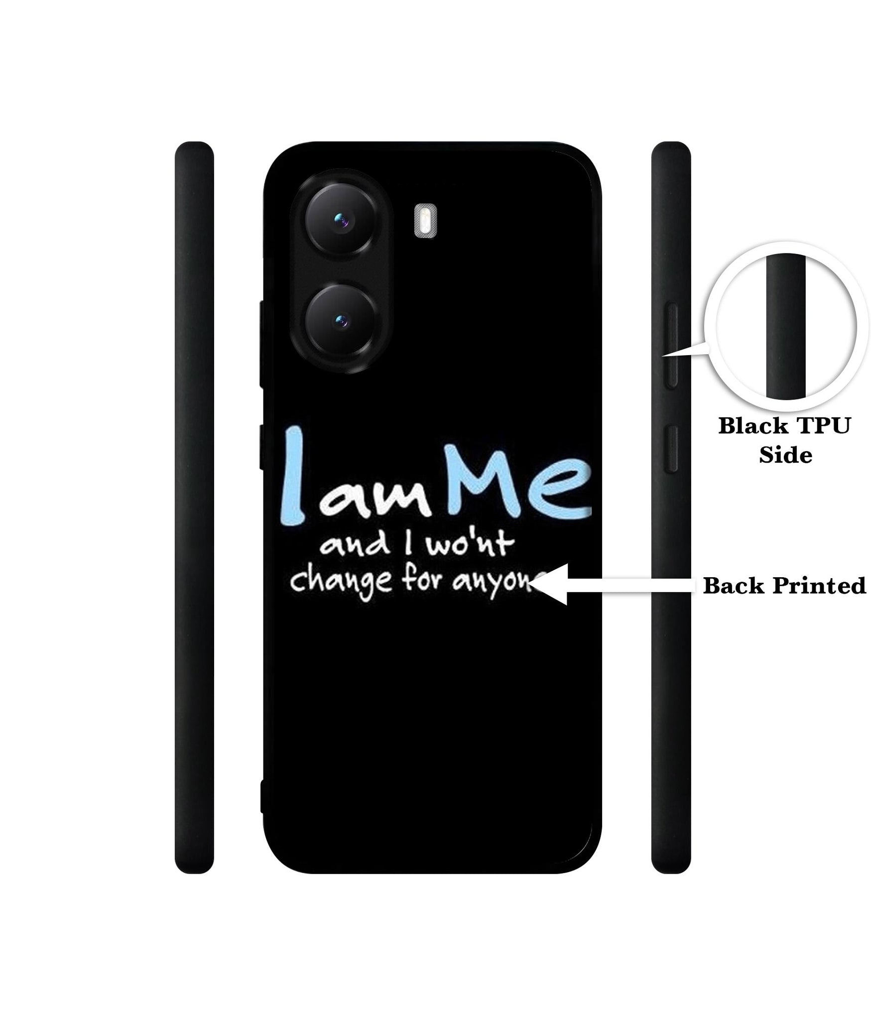I Am Me Quotes Designer 2D Printed Back Case Cover for Poco X7 Pro 5G