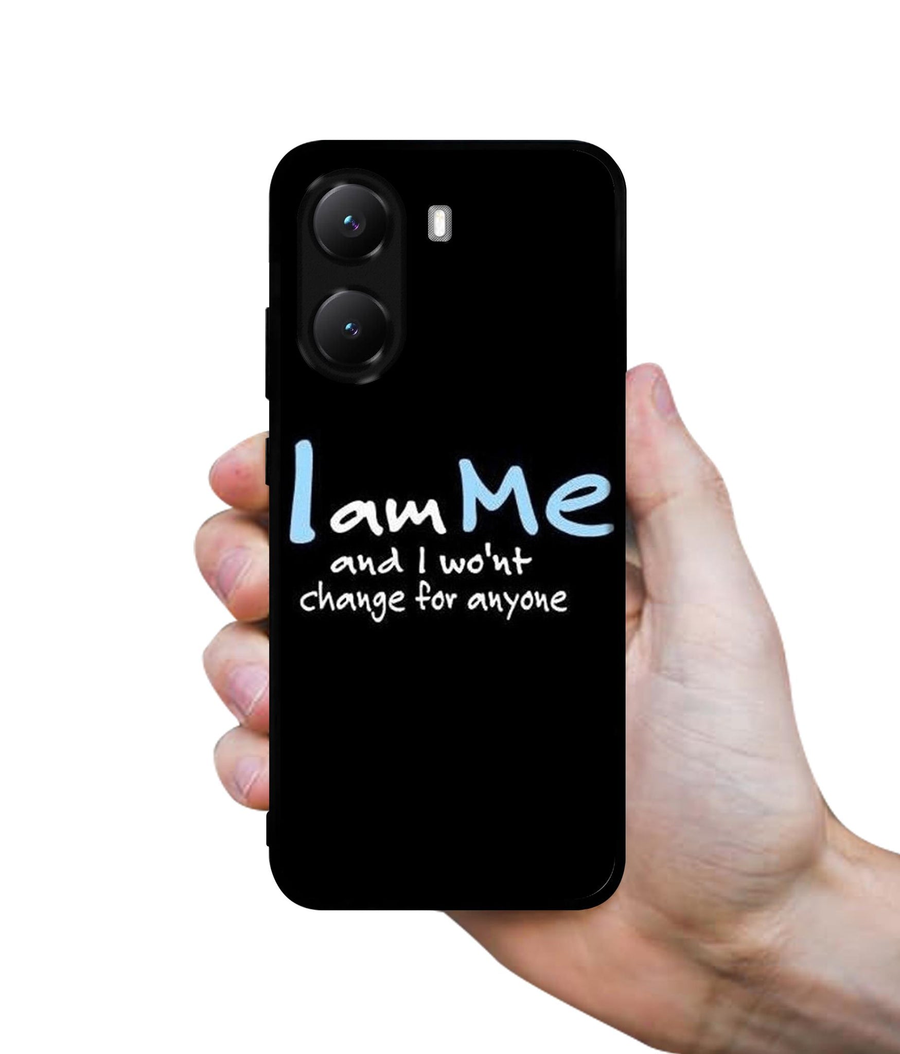 I Am Me Quotes Designer 2D Printed Back Case Cover for Poco X7 Pro 5G
