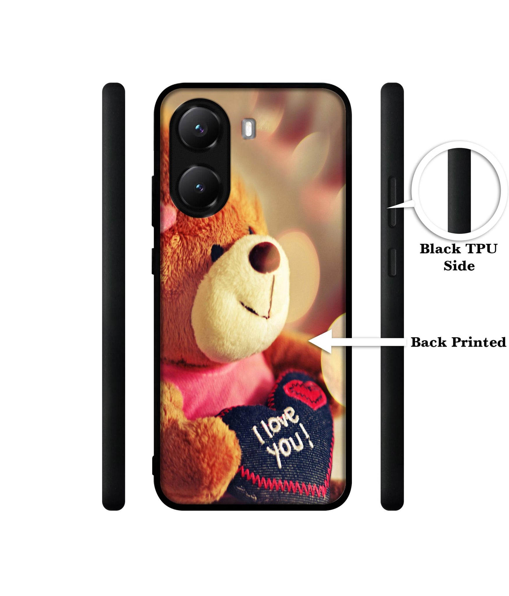 Teddy Bear Designer 2D Printed Back Case Cover for Poco X7 Pro 5G