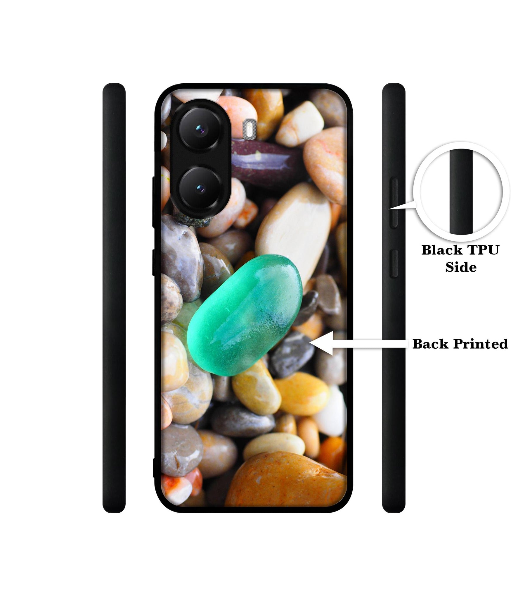 Sea Stones Designer 2D Printed Back Case Cover for Poco X7 Pro 5G