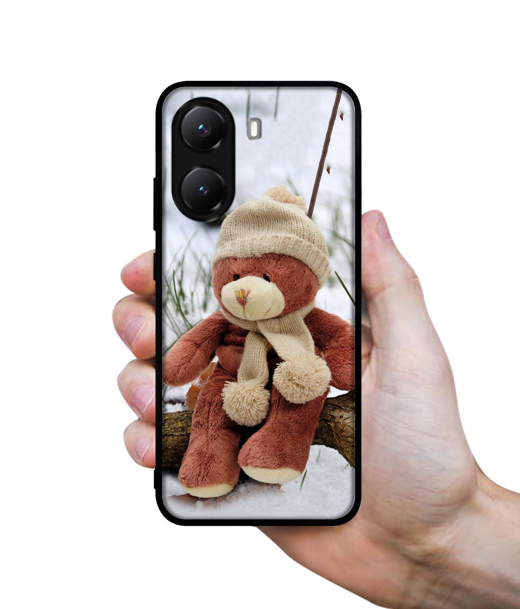 Woolen Bear Designer 2D Printed Back Case Cover for Poco X7 Pro 5G