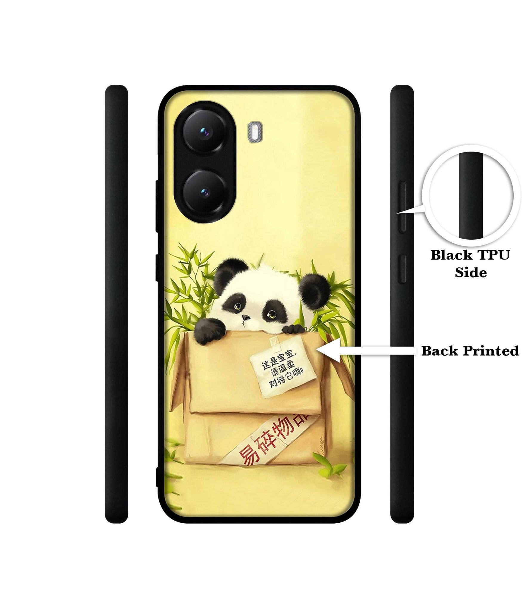 Panda In Box Designer 2D Printed Back Case Cover for Poco X7 Pro 5G