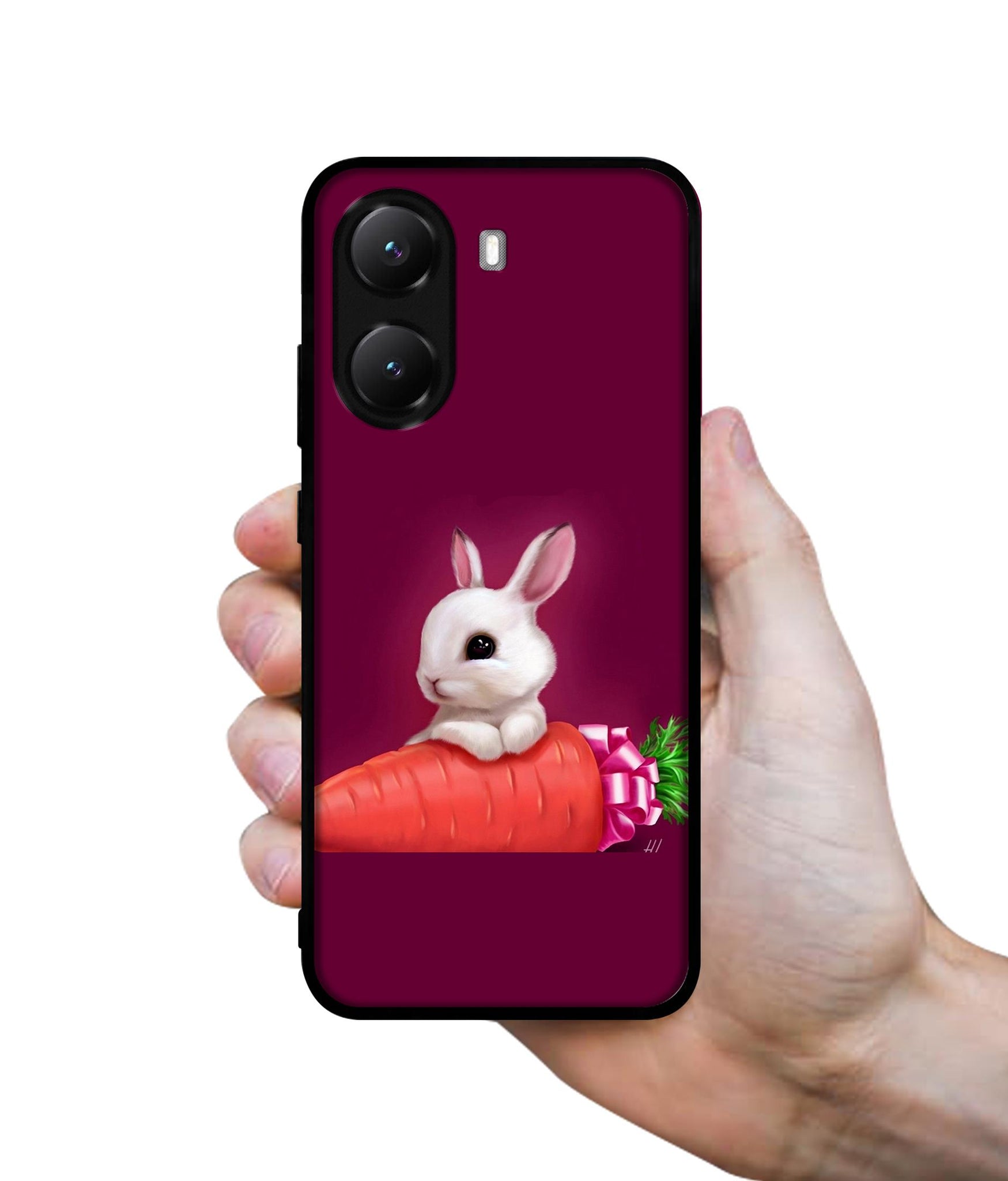 Bunny With Carrot Designer 2D Printed Back Case Cover for Poco X7 Pro 5G