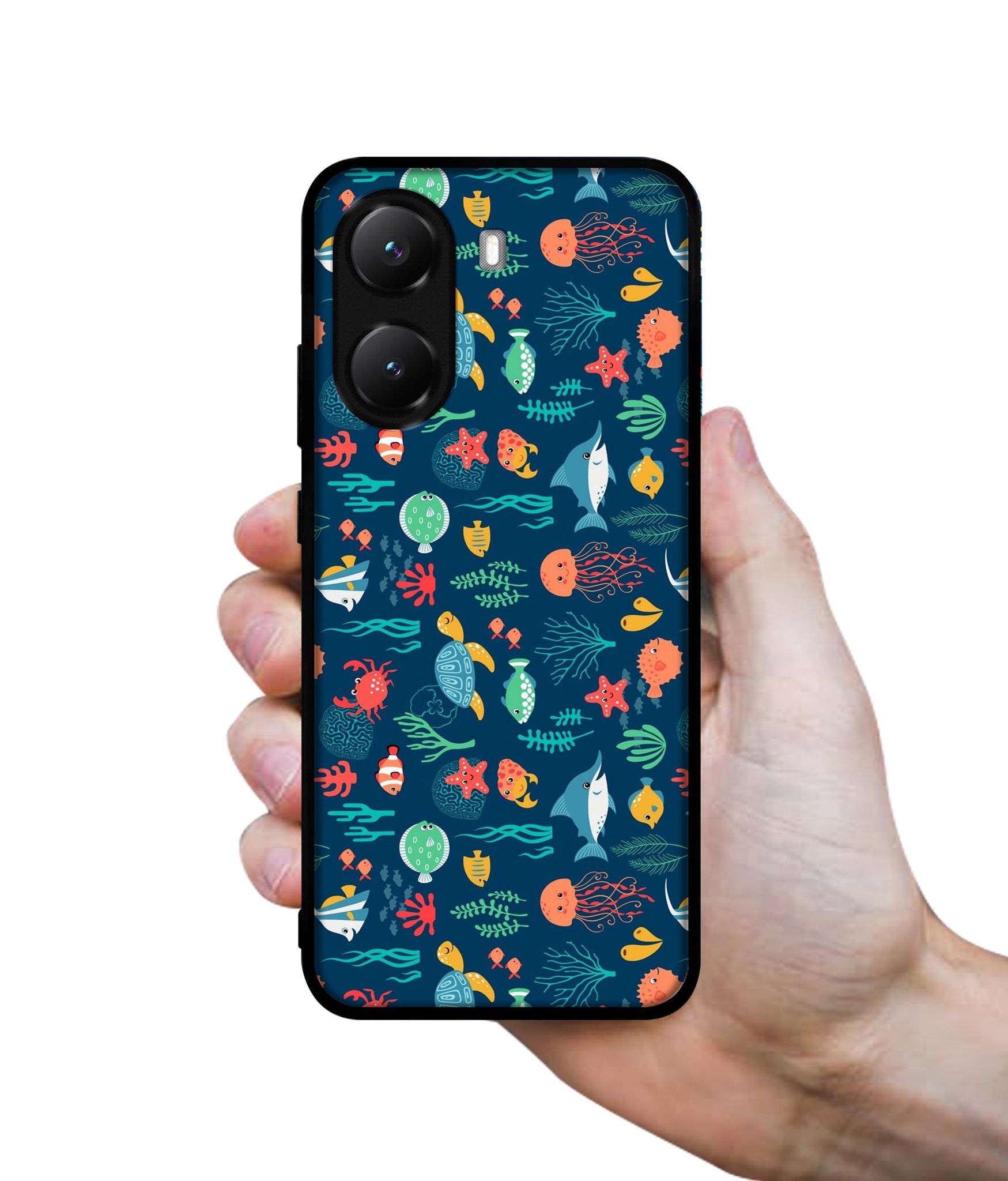 Aquarium Texture Designer 2D Printed Back Case Cover for Poco X7 Pro 5G