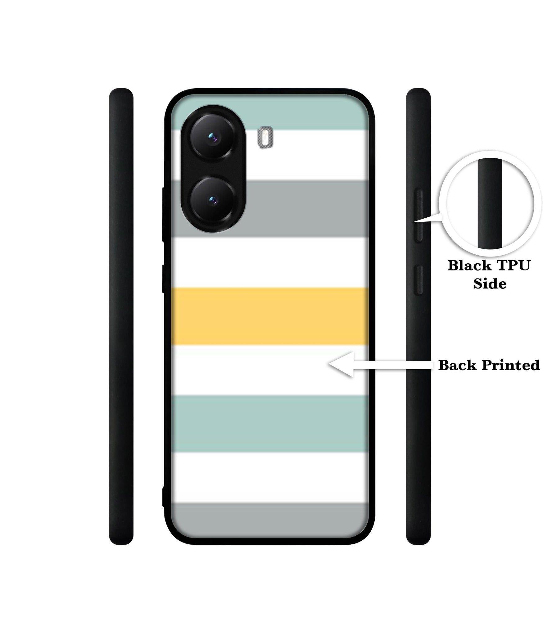 Line Texture Designer 2D Printed Back Case Cover for Poco X7 Pro 5G