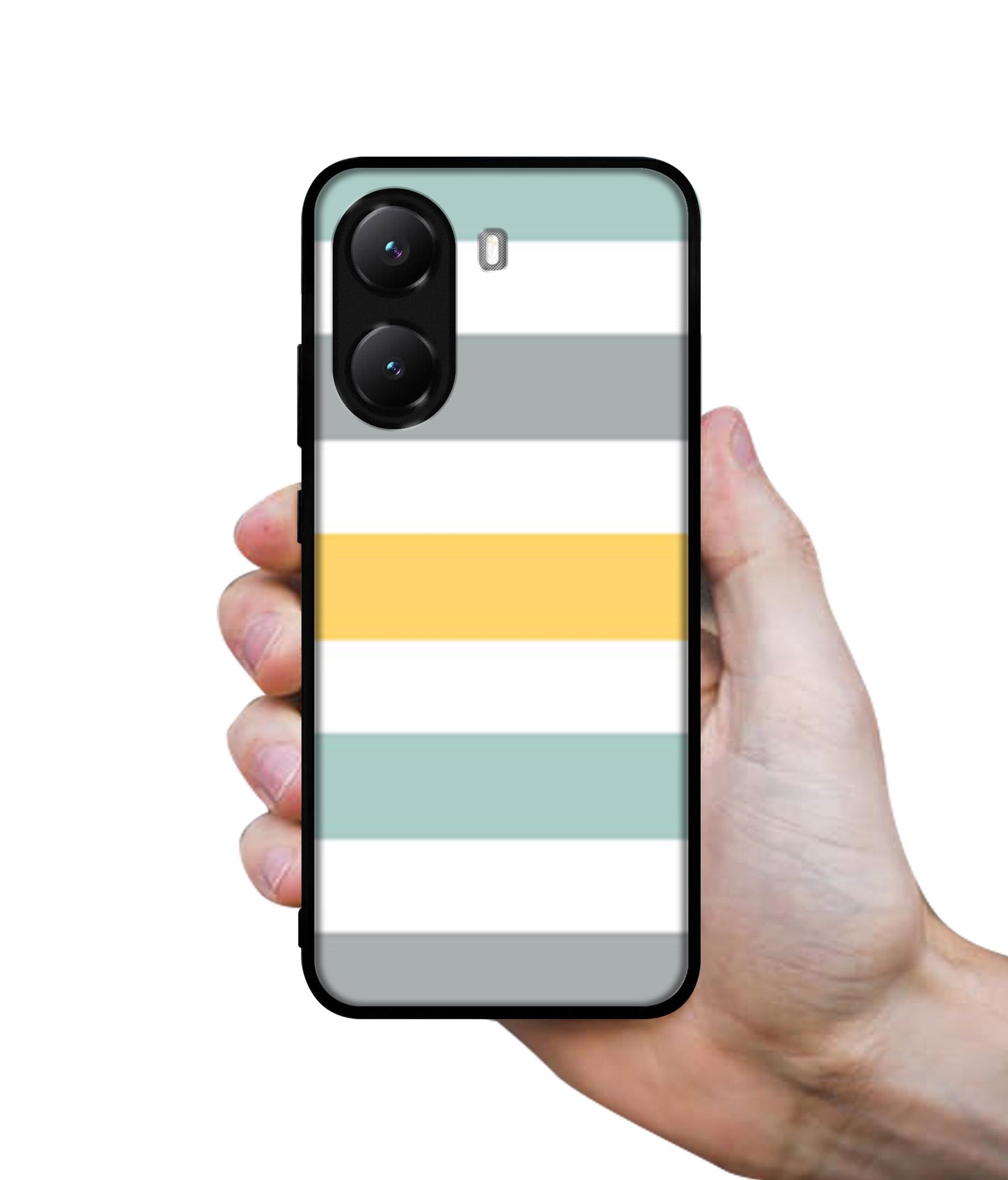 Line Texture Designer 2D Printed Back Case Cover for Poco X7 Pro 5G
