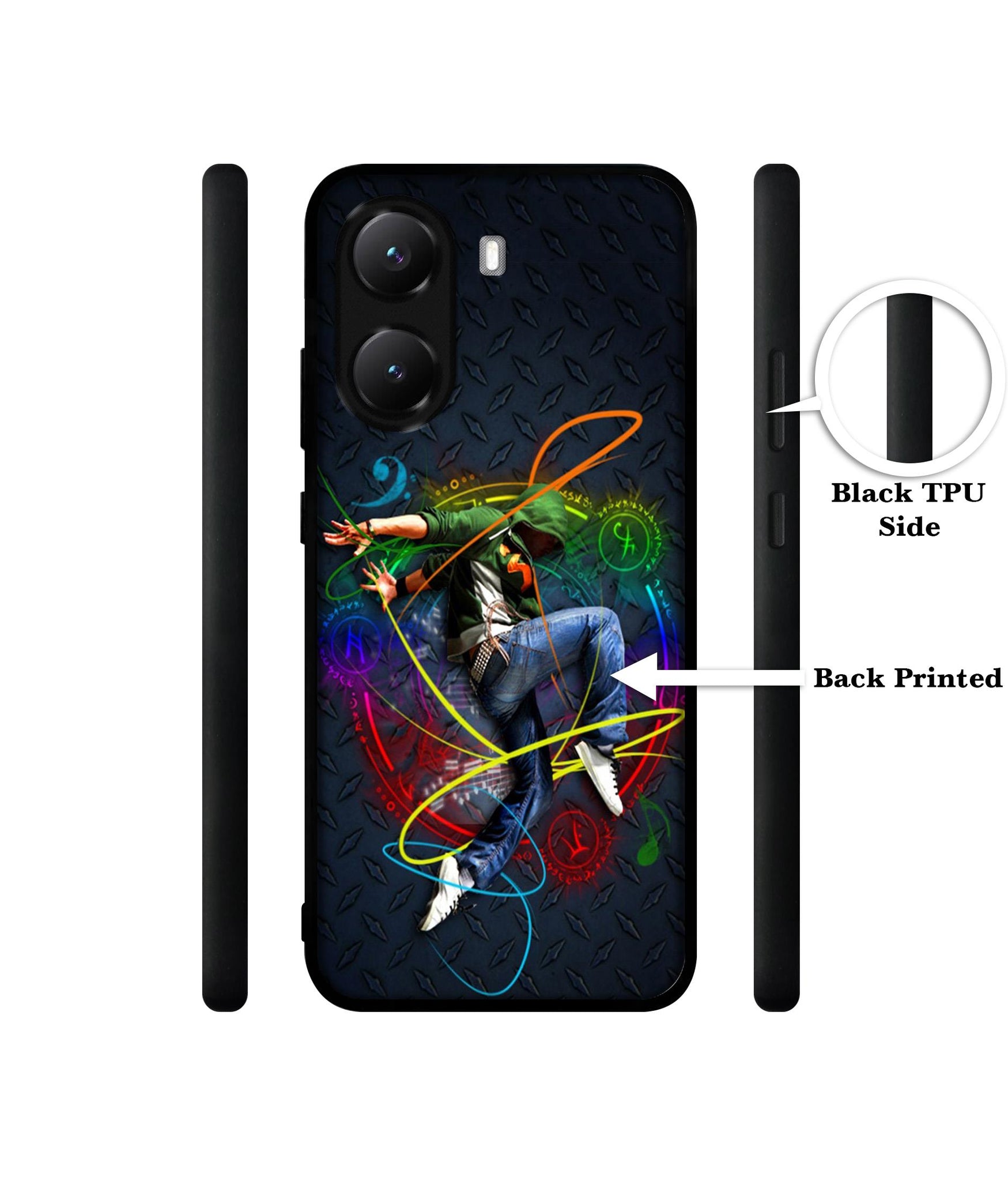Boy With Music Designer 2D Printed Back Case Cover for Poco X7 Pro 5G