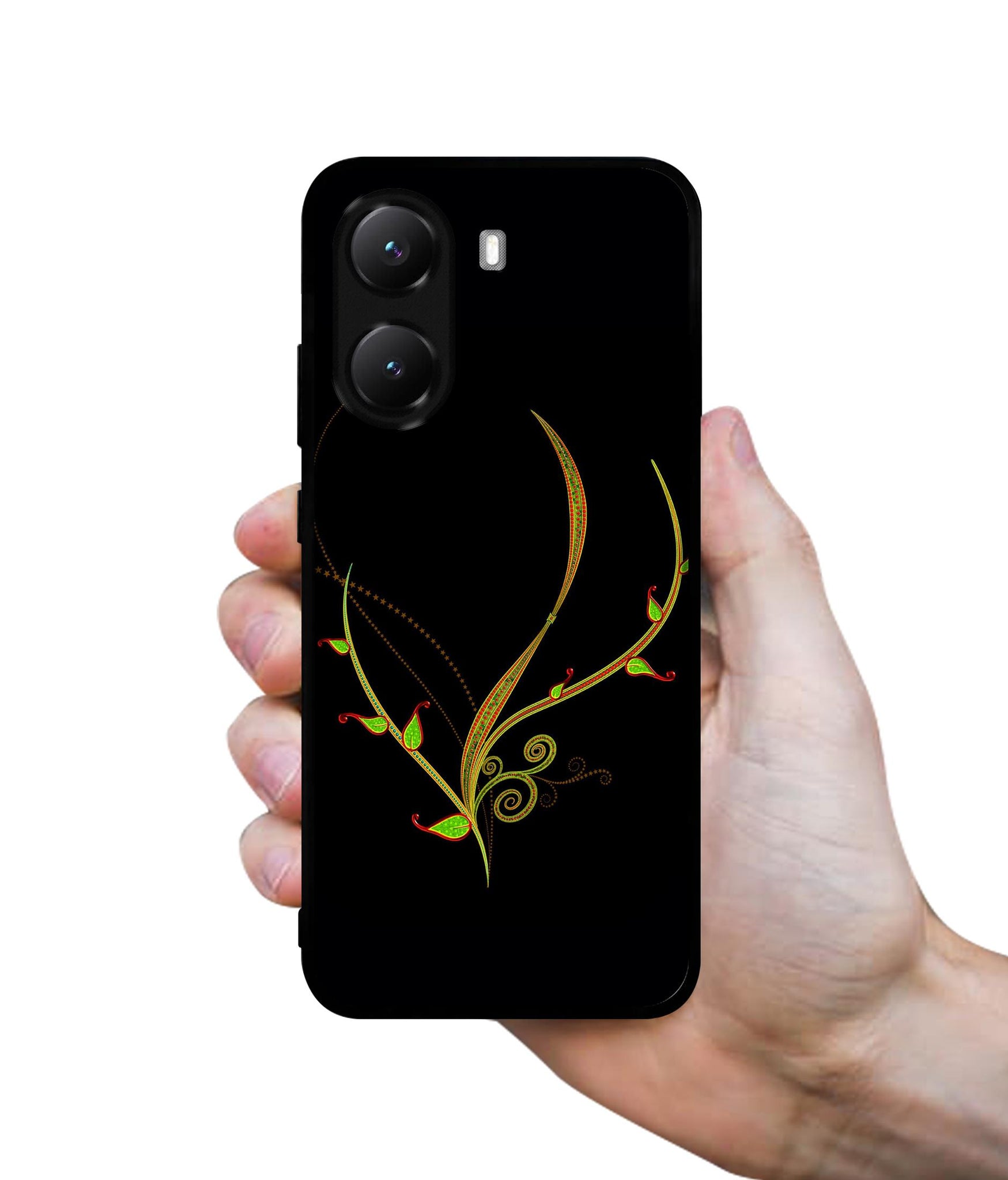 Yellow Pattern Designer 2D Printed Back Case Cover for Poco X7 Pro 5G