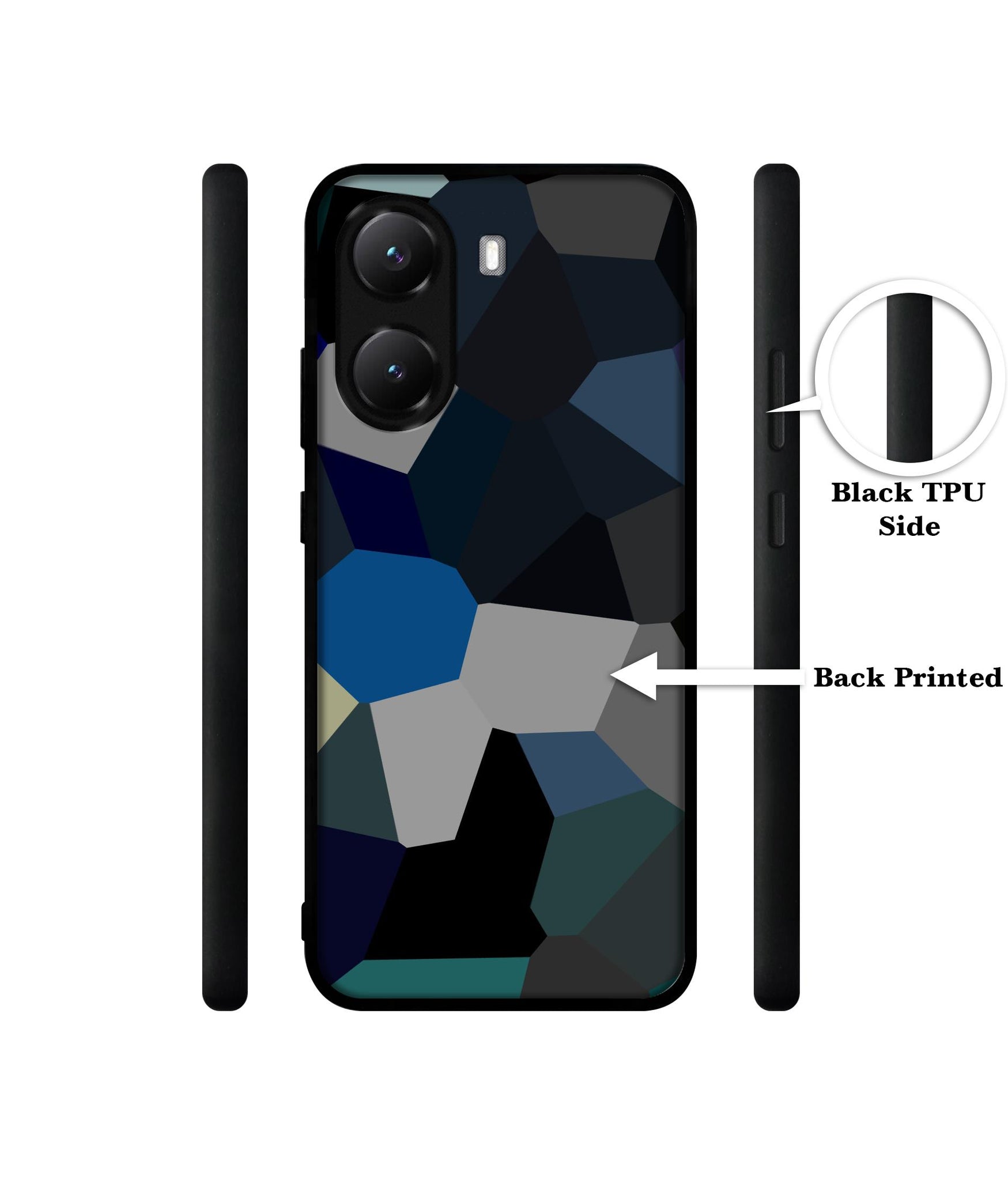 Mathematical Shape Designer 2D Printed Back Case Cover for Poco X7 Pro 5G
