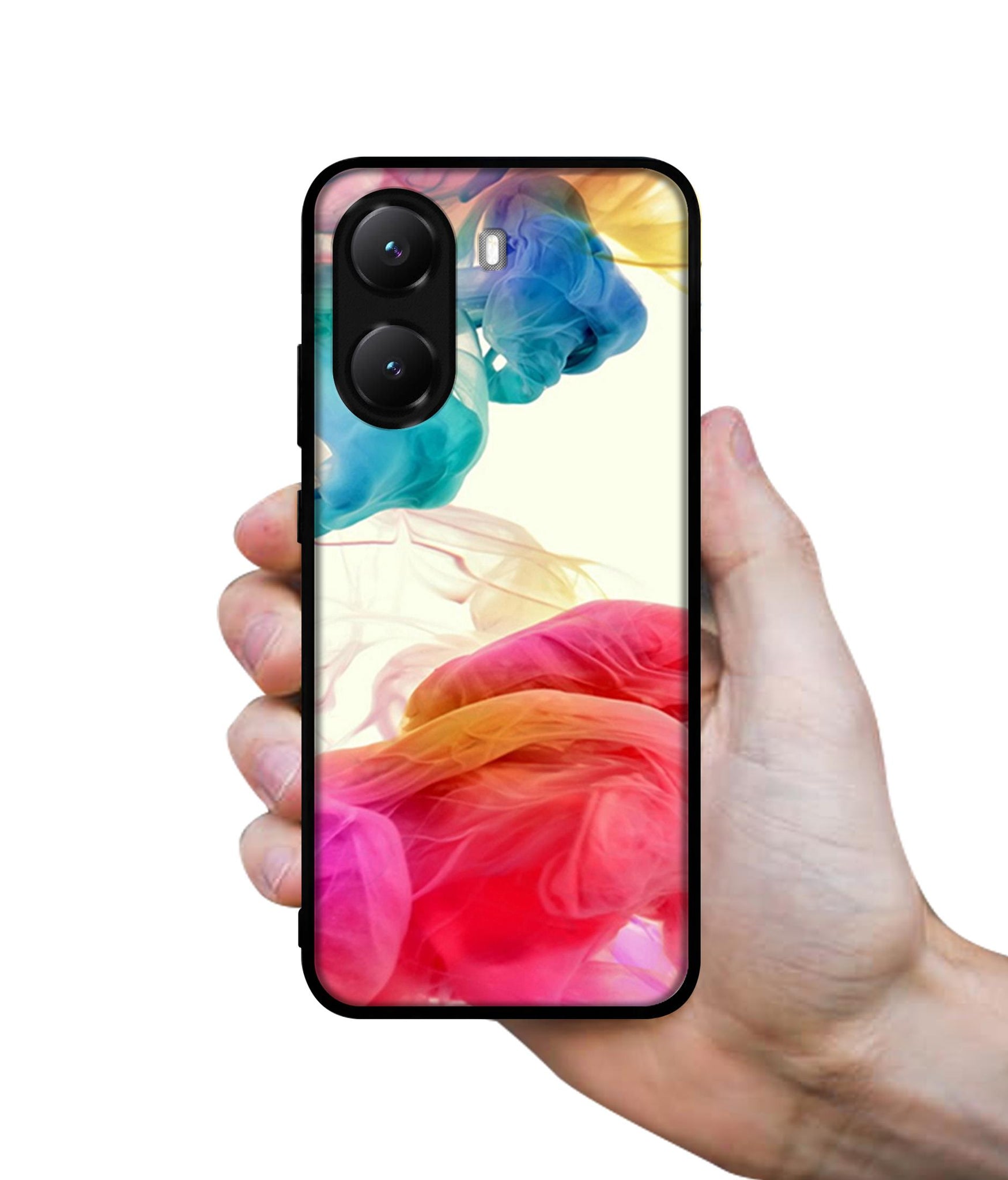 Colored Smoke Designer 2D Printed Back Case Cover for Poco X7 Pro 5G