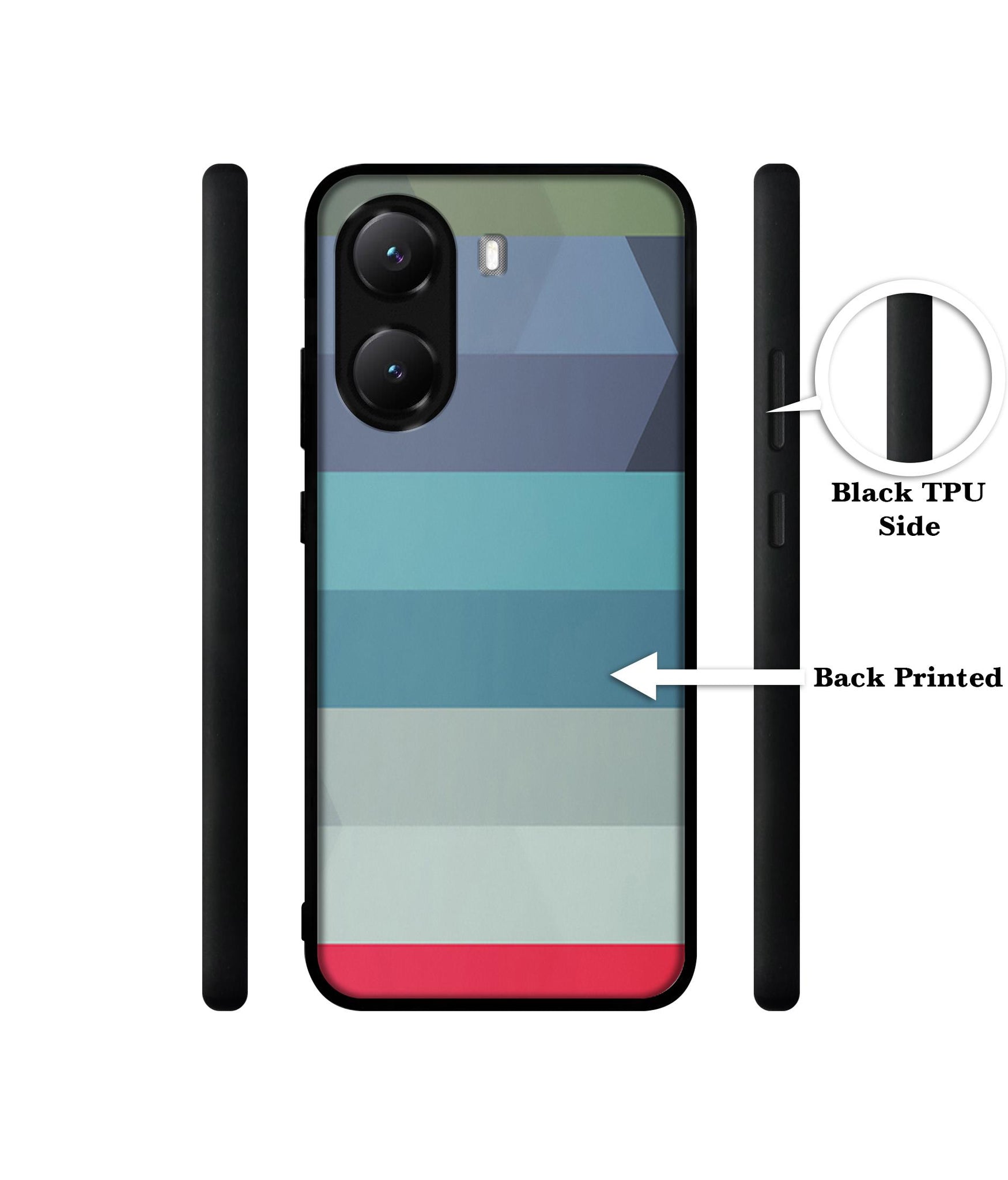 Colorful Lines Designer 2D Printed Back Case Cover for Poco X7 Pro 5G