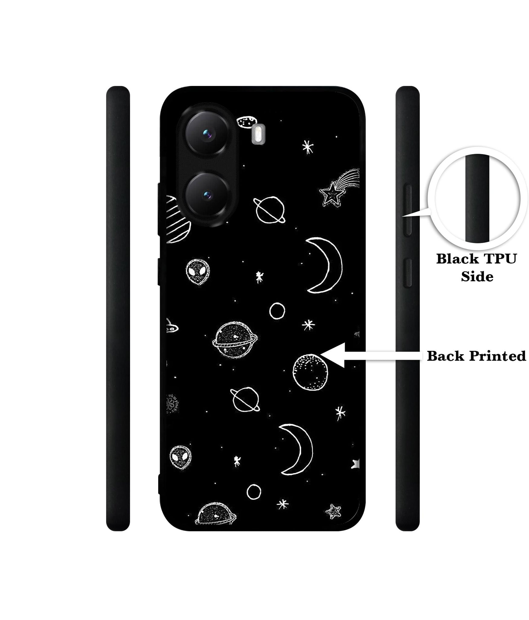 Space Stars Universe Designer 2D Printed Back Case Cover for Poco X7 Pro 5G