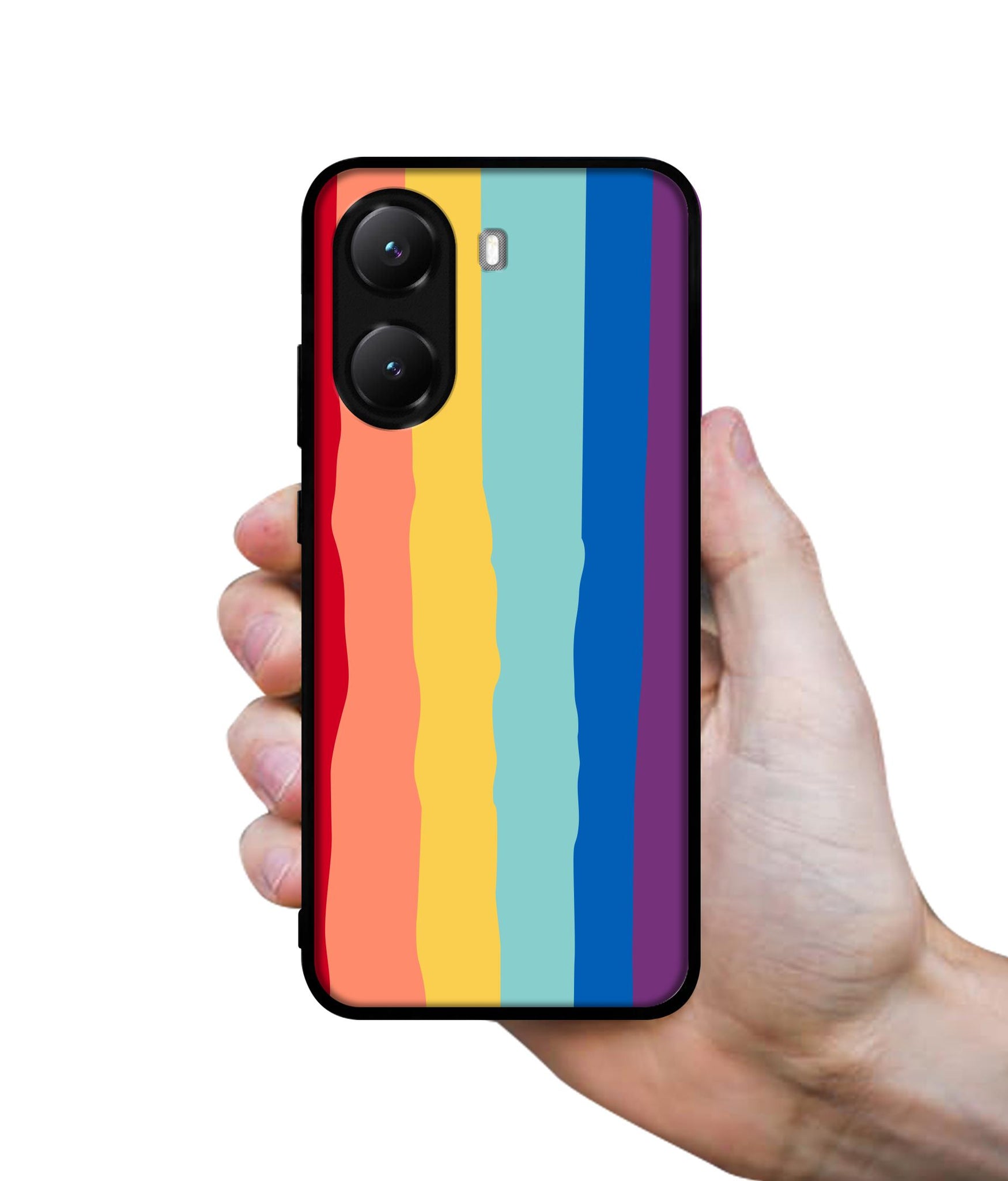Rainbow Designer 2D Printed Back Case Cover for Poco X7 Pro 5G