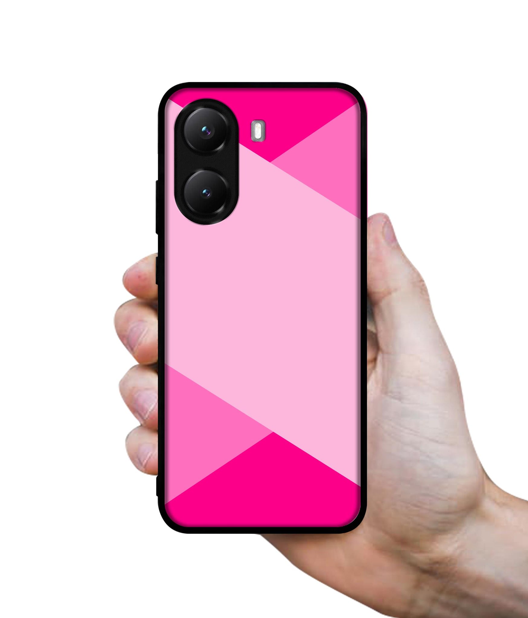 Pink Cross Vector Designer 2D Printed Back Case Cover for Poco X7 Pro 5G