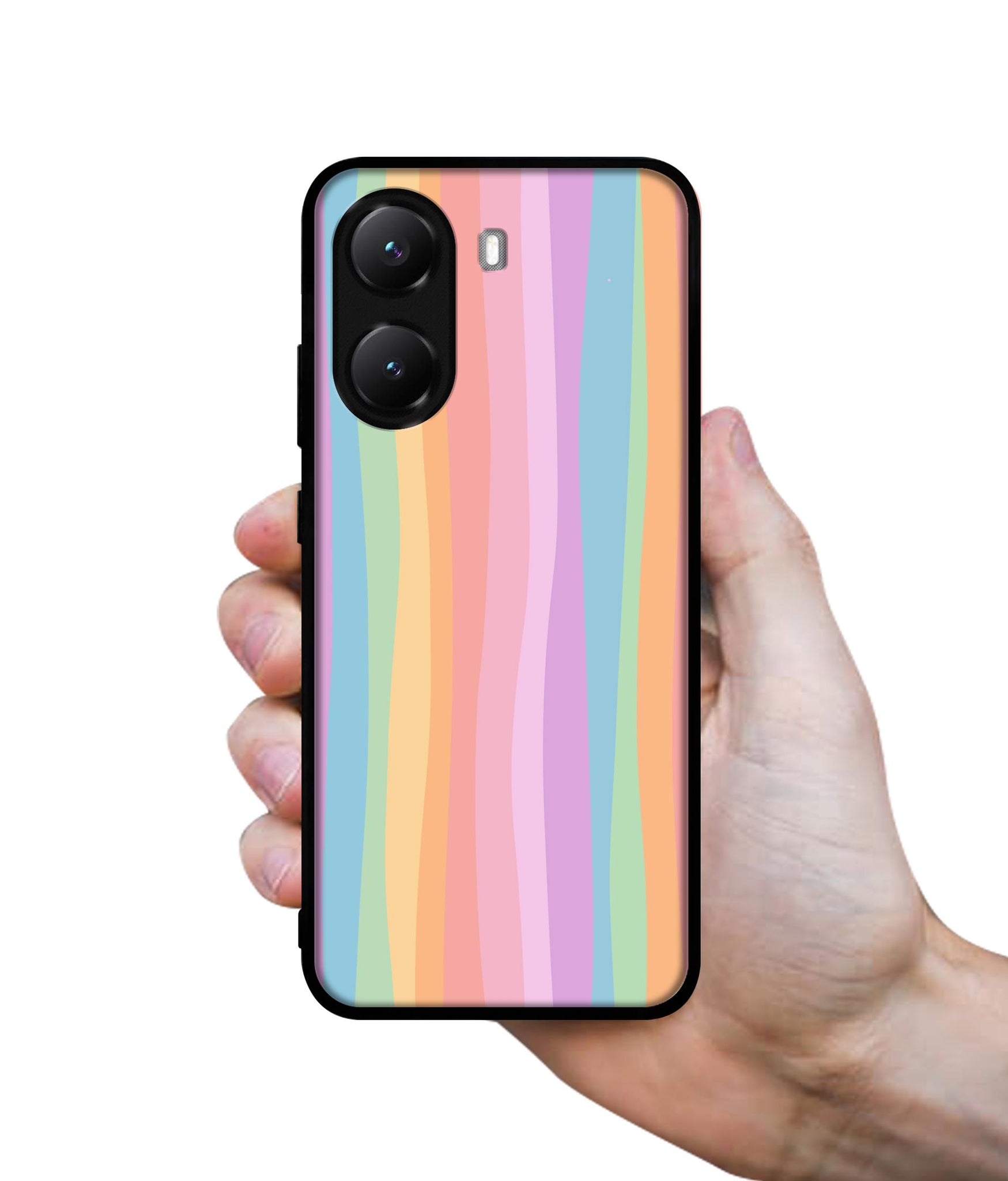 Cool Rainbow Designer 2D Printed Back Case Cover for Poco X7 Pro 5G