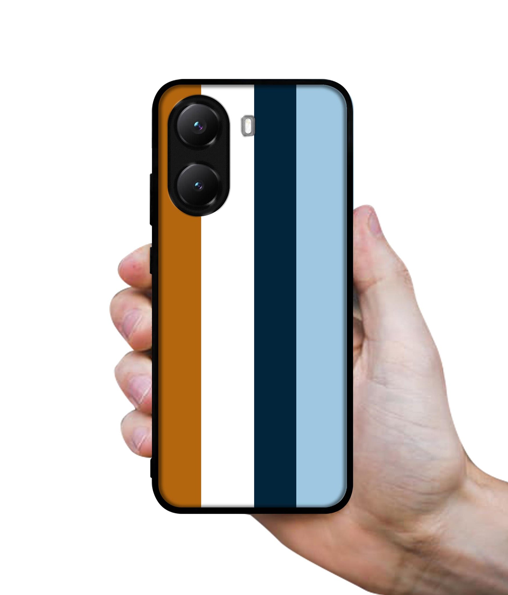 Color Stripes Designer 2D Printed Back Case Cover for Poco X7 Pro 5G